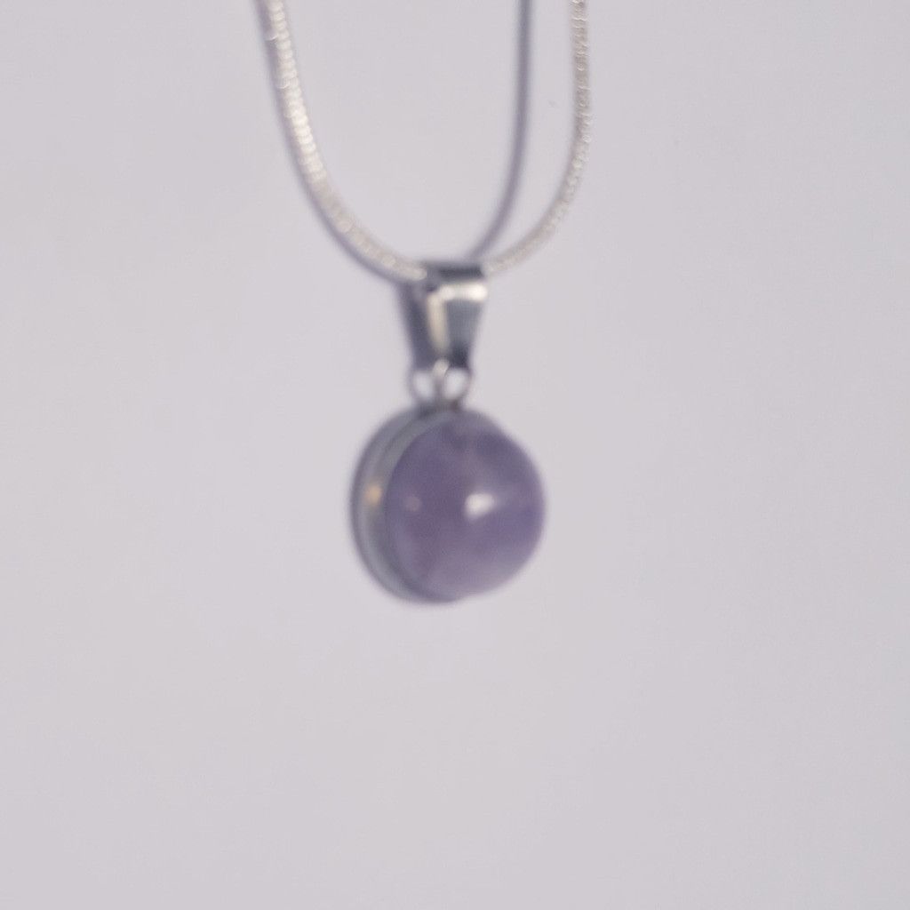 Handmade Natural Amethyst Crystal 925 sterling silver necklace Size ONE SIZE - 2 Thumbnail