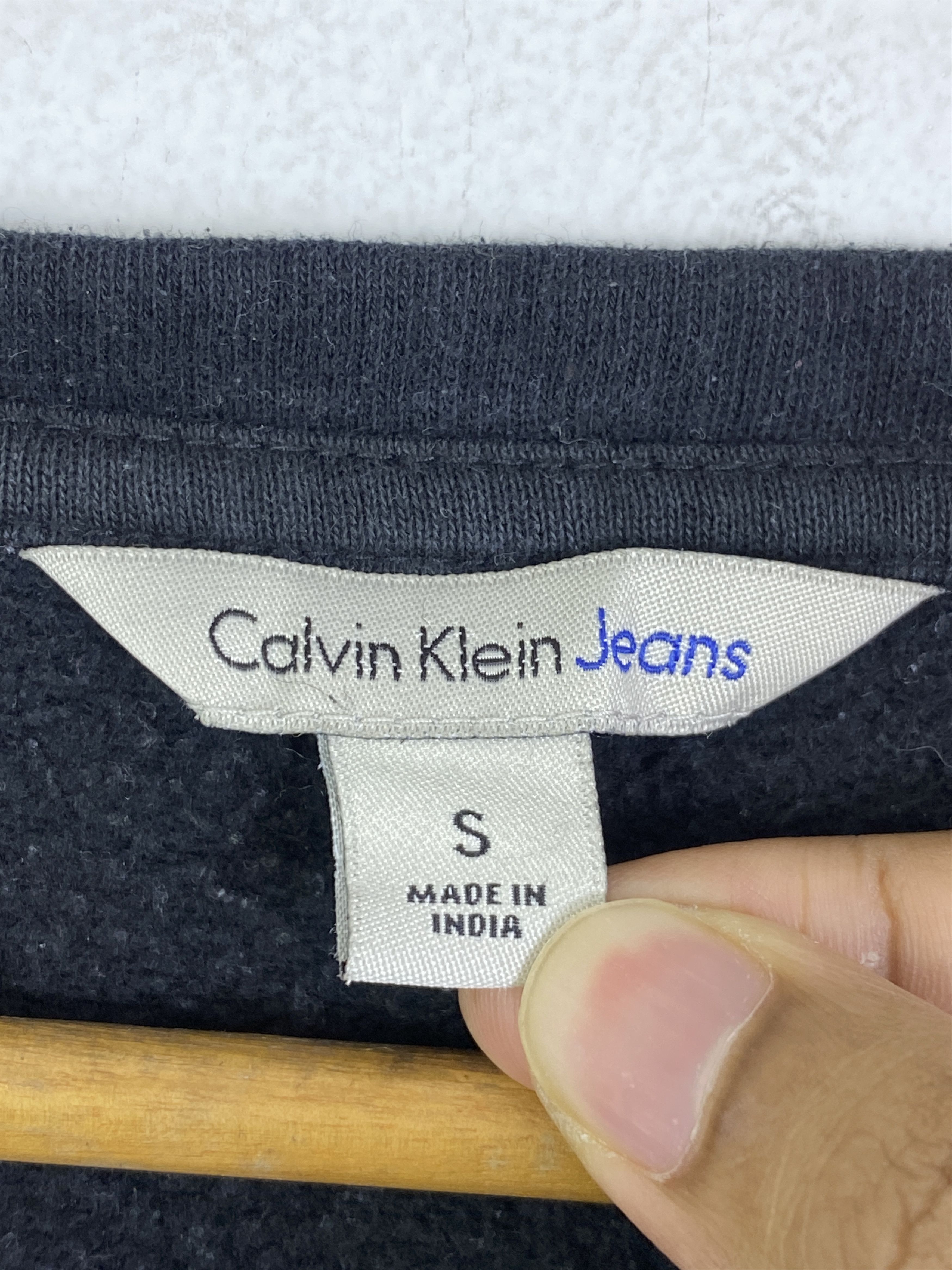 Calvin Klein Vintage Calvin Klein Jeans Wording Sweatshirt SH0323 Size US S / EU 44-46 / 1 - 5 Thumbnail