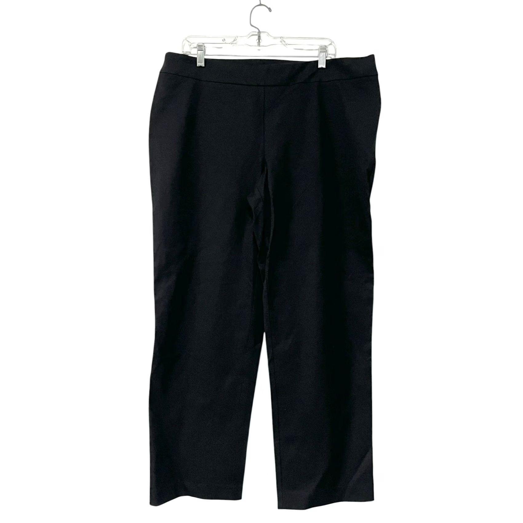 Vintage CHICO'S Black Ultimate Fit Getaway Pants Side Zip Slimming XL Women Pants Short Slimming Chino 3 Short NWT Size 40" / US 18 - 2 Thumbnail