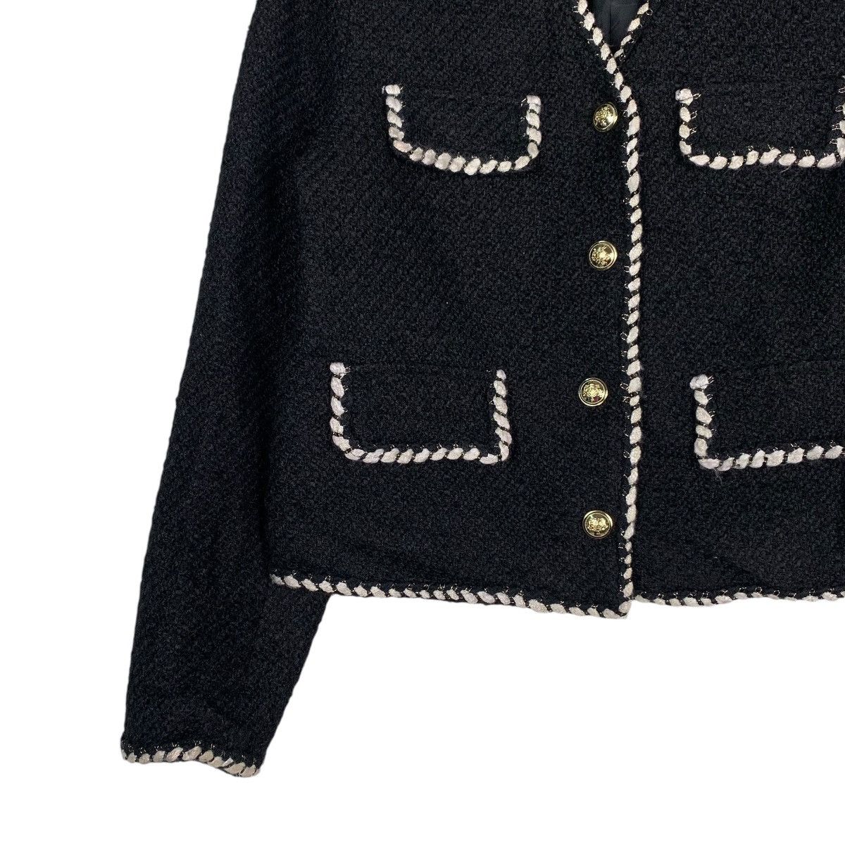 Japanese Brand Japanese Brand Nice Design Tweed Jacket Size M / US 6-8 / IT 42-44 - 3 Thumbnail