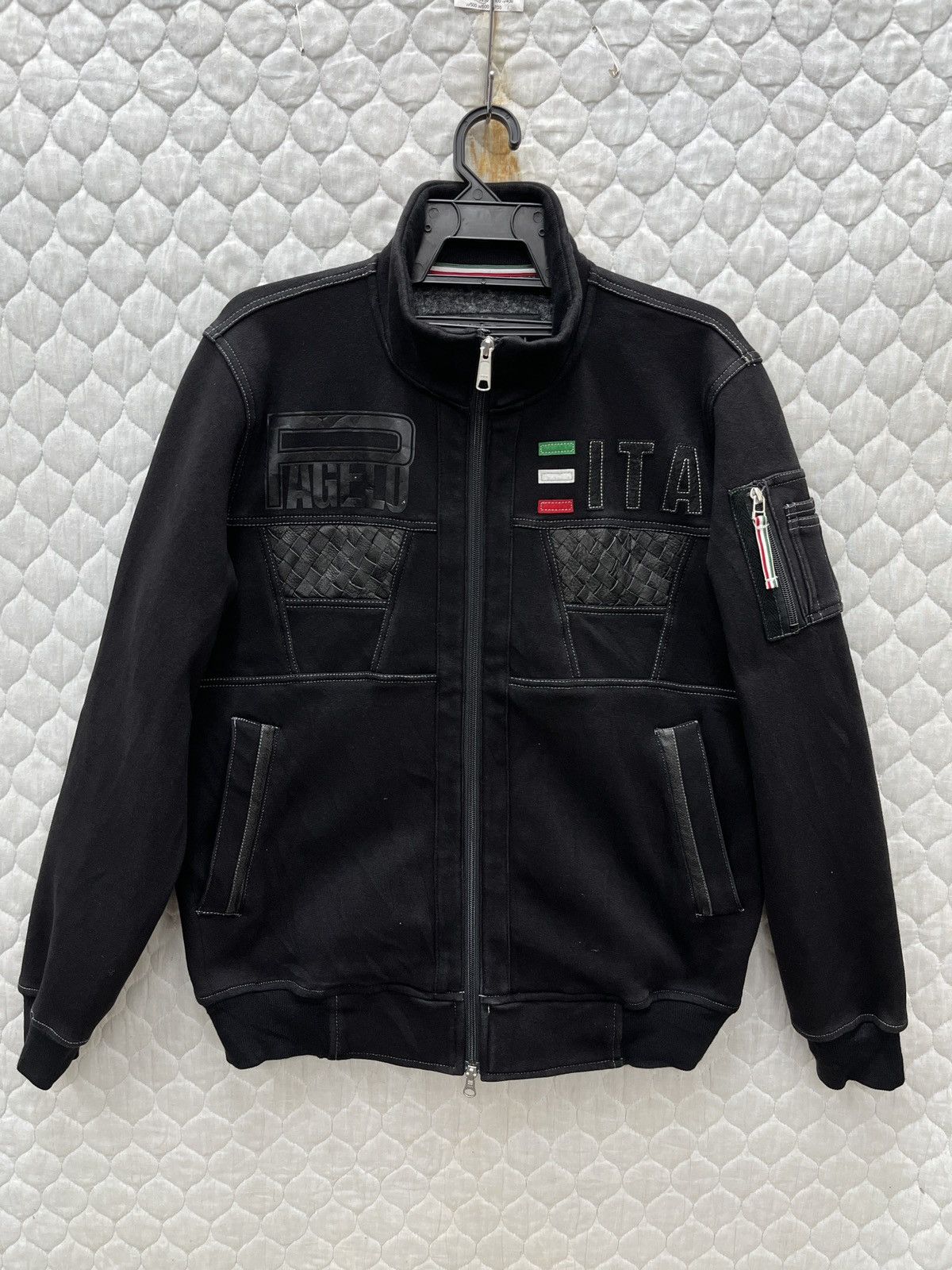 Japanese Brand 🔥🔥🔥STEALS PAGELO ITALY LEATHER TRIM JACKET Size US L / EU 52-54 / 3 - 1 Thumbnail