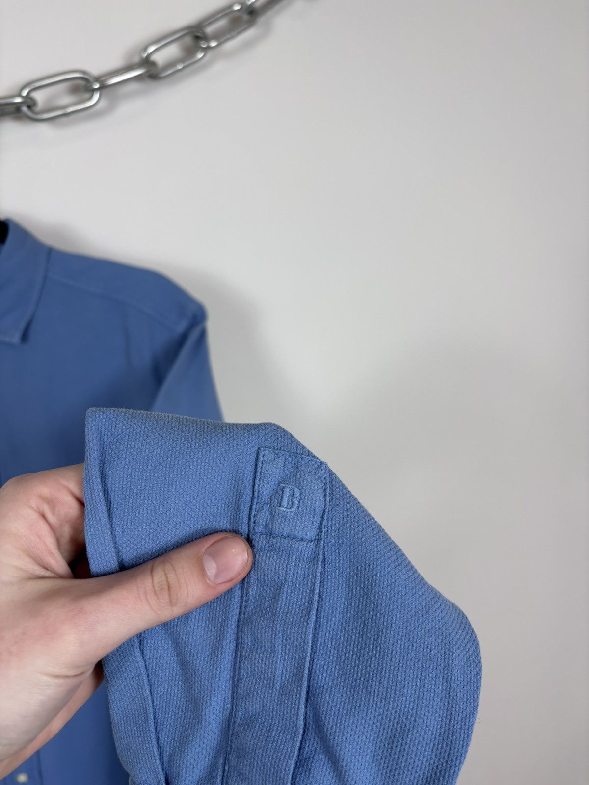 Boggi Boggi Milano Men’s Regular Fit Blue Cotton Button Up Shirt Size US M / EU 48-50 / 2 - 10 Thumbnail