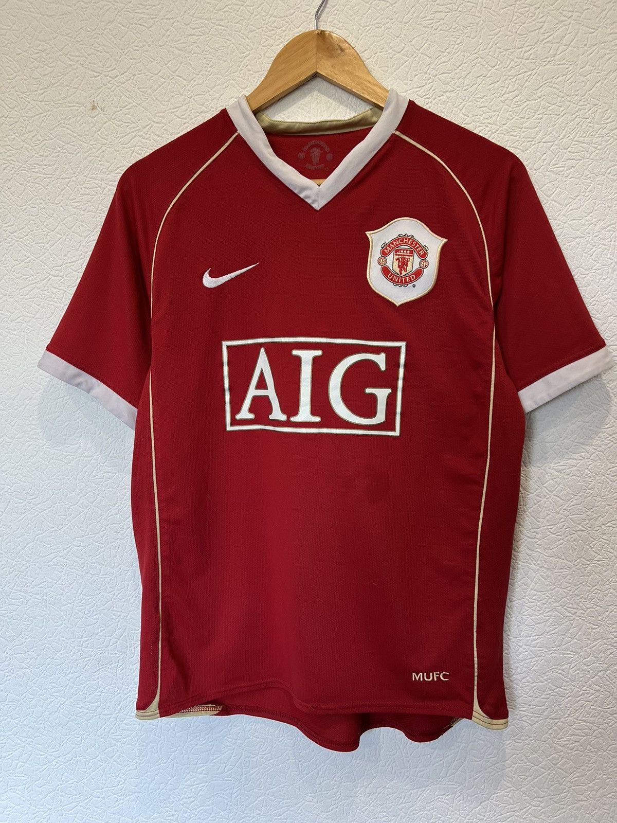 Nike Nike Manchester United 2006/2007 Home Kit Soccer Size US S / EU 44-46 / 1 - 1 Thumbnail