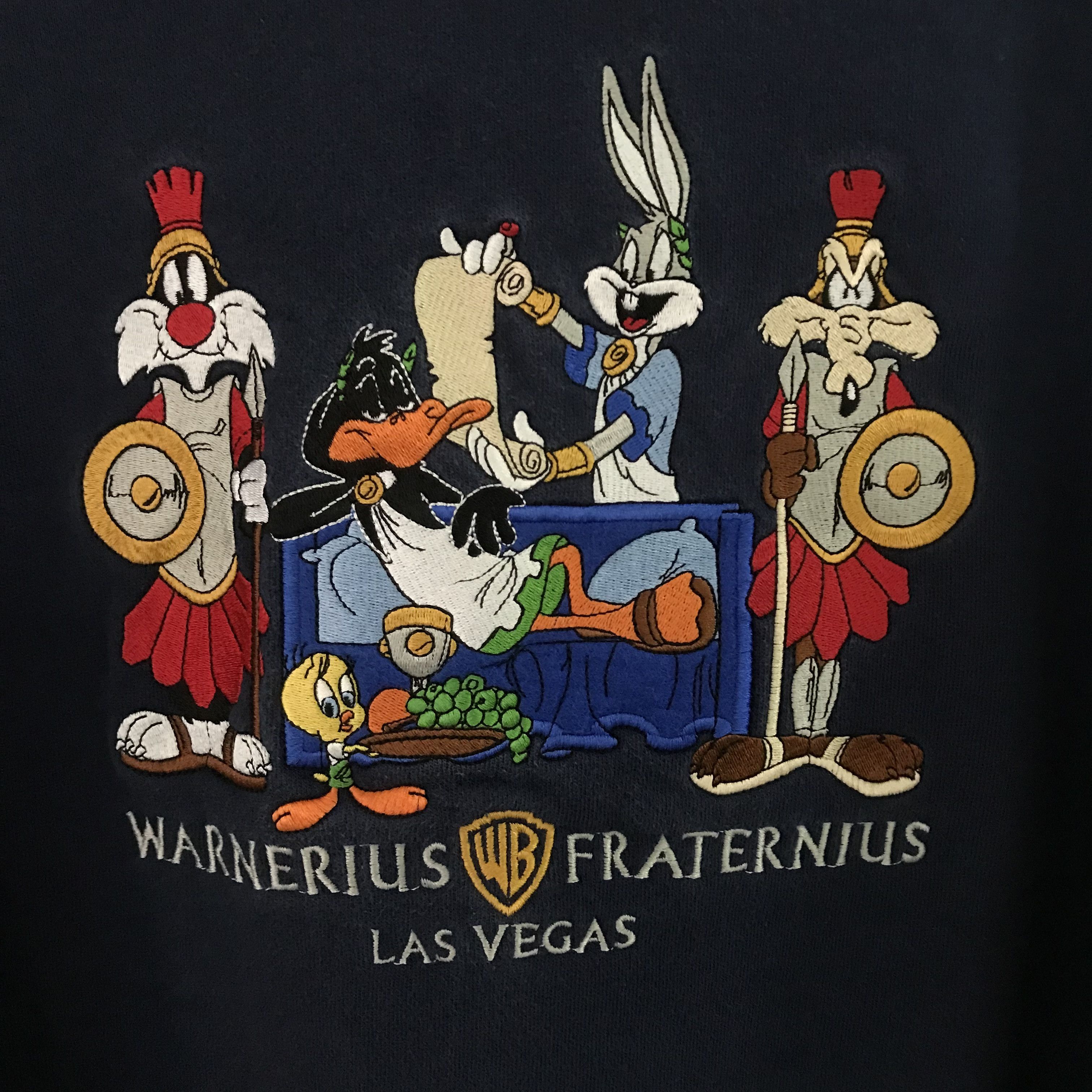 Warner Bros vintage warner bros sweatshirt black - 612 Size US M / EU 48-50 / 2 - 4 Thumbnail