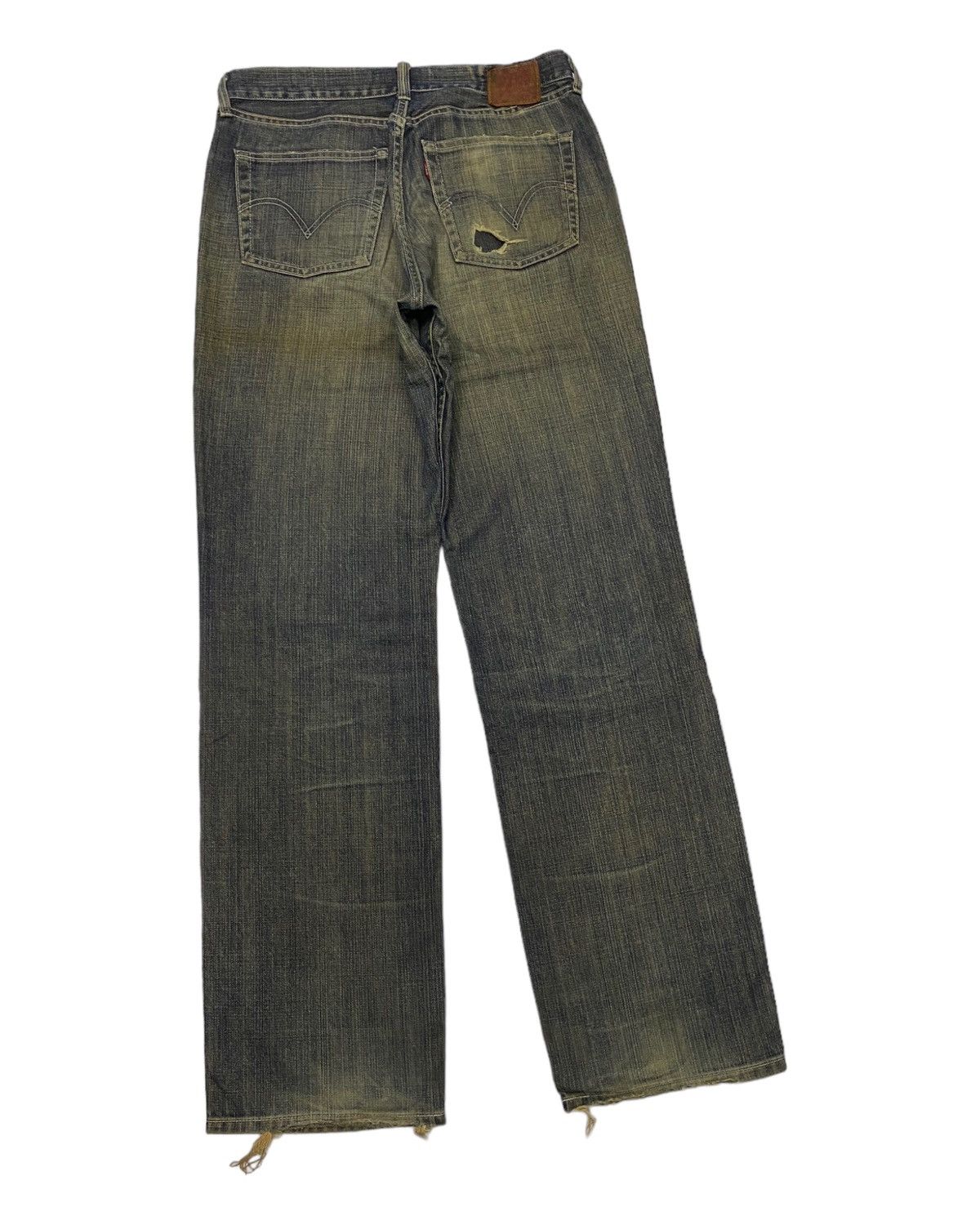 JNCO × Levi's × Vintage 🔥LEVIS 502 RUSTY BAGGY DISTRESSED DENIM JEANS Size US 30 / EU 46 - 4 Thumbnail