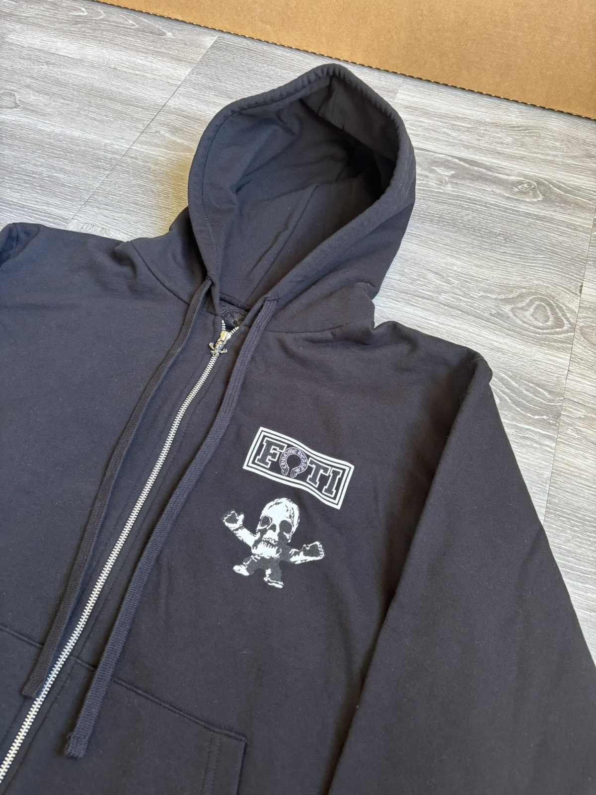 Chrome Hearts Chrome Hearts Foti Black Zipup Hoodie Size US L / EU 52-54 / 3 - 4 Thumbnail