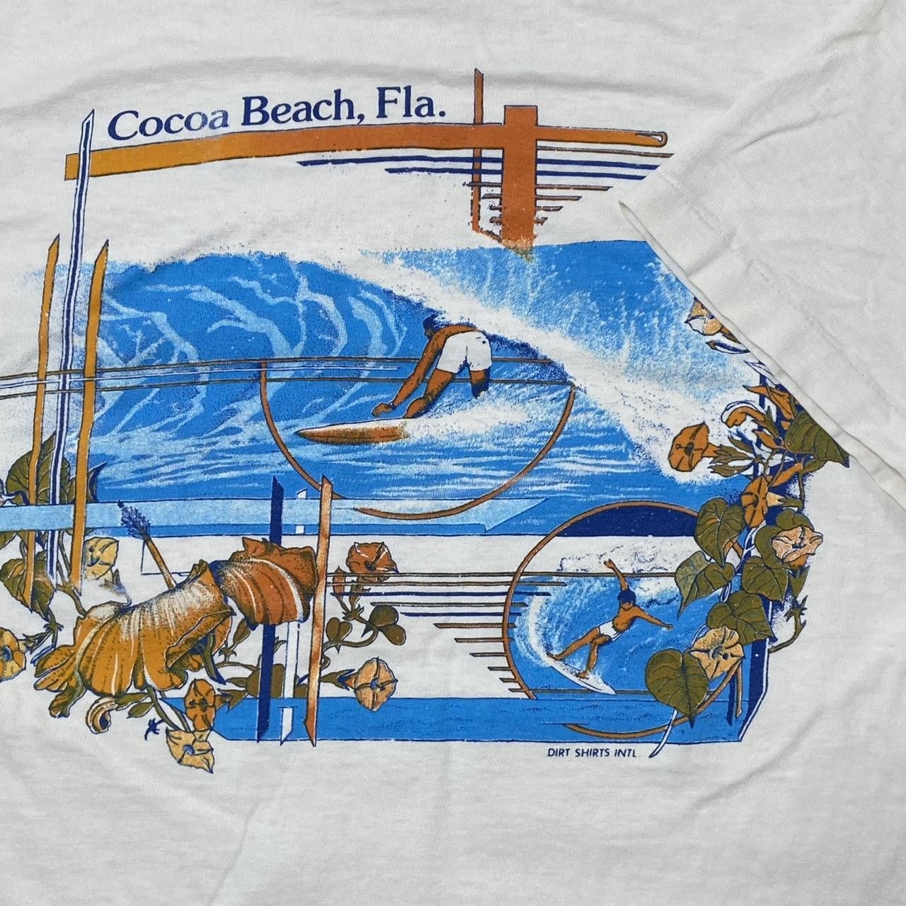 Other True Vintage Cocoa Beach Surfer White Surf Tee Size Medium Size US M / EU 48-50 / 2 - 3 Thumbnail