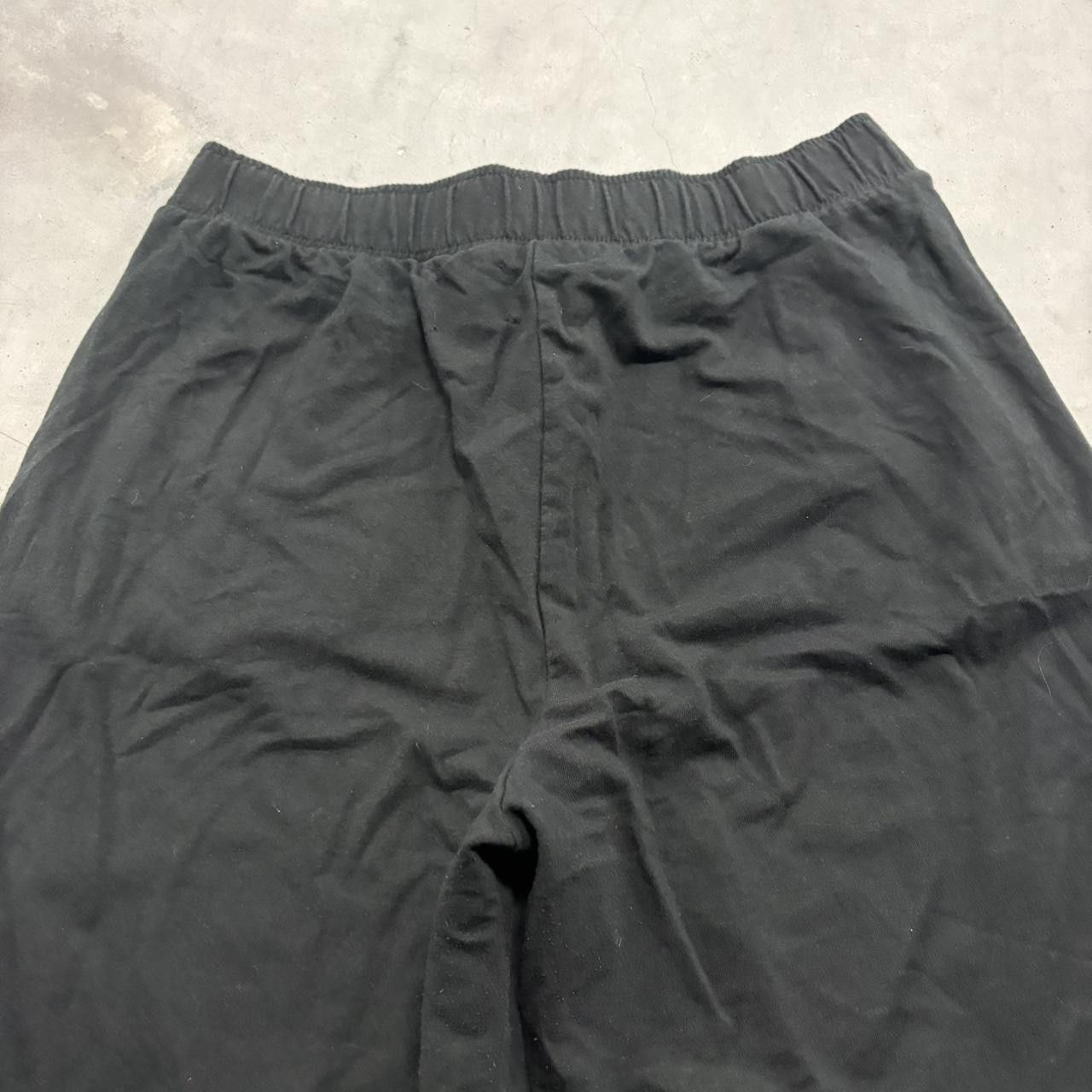 Vintage Crazy Vintage Y2K/2000s Super Baggy Wideleg Black Striped Sweatpants! Size US 36 / EU 52 - 6 Thumbnail