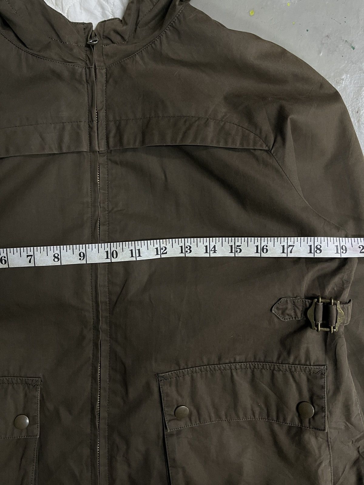 Vintage Marine Military Side Buckle Back Pocket Work Hoodie Jacket Size US M / EU 48-50 / 2 - 4 Thumbnail