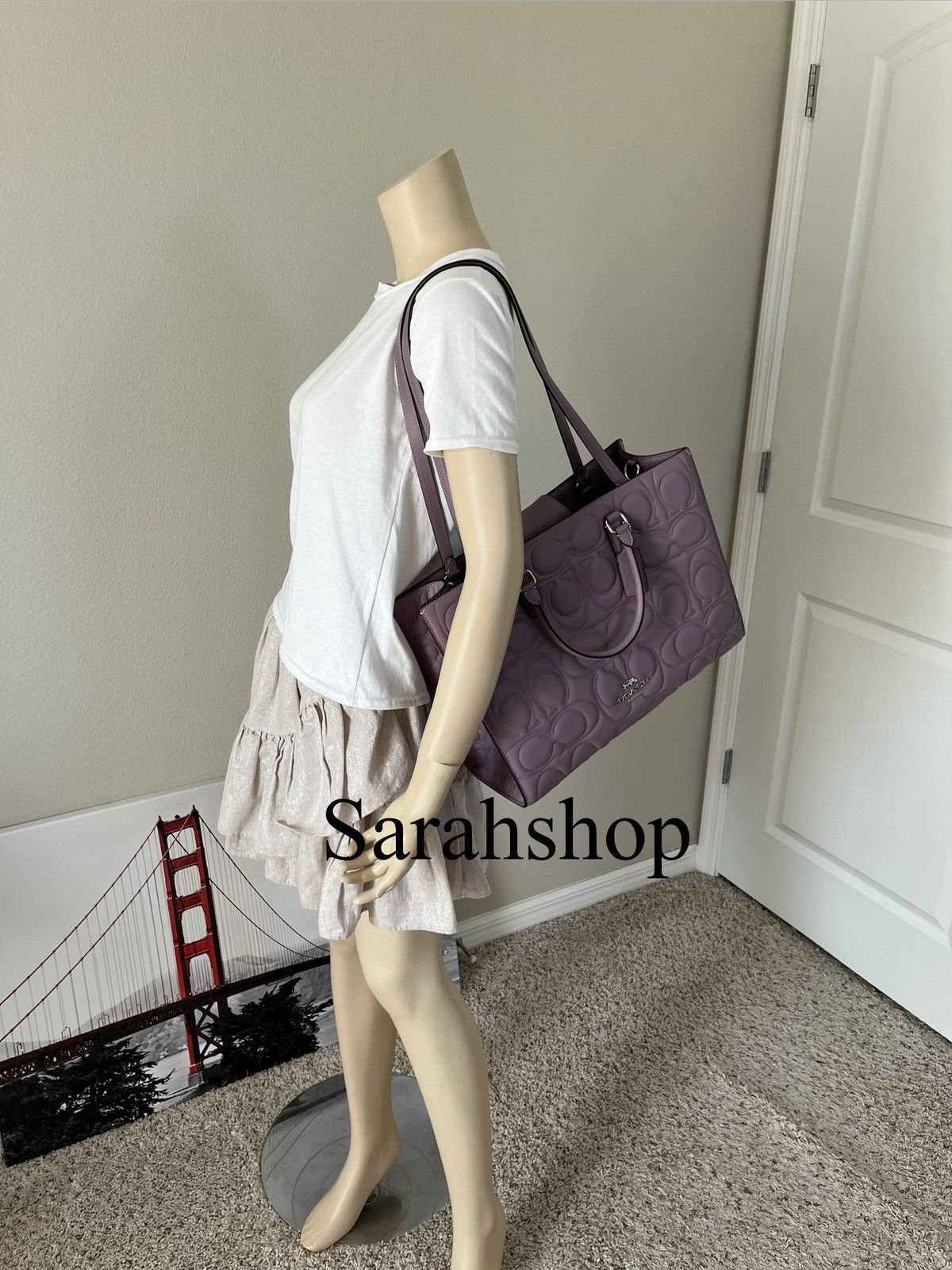 Coach Maggie Tote In Signature Leather Size ONE SIZE - 8 Thumbnail