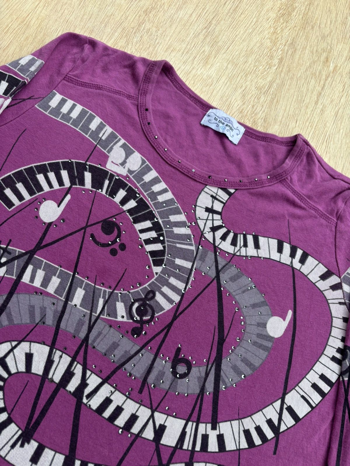 Hysteric Glamour × Japanese Brand to the angle Music Notes Longsleeve Size US S / EU 44-46 / 1 - 3 Thumbnail