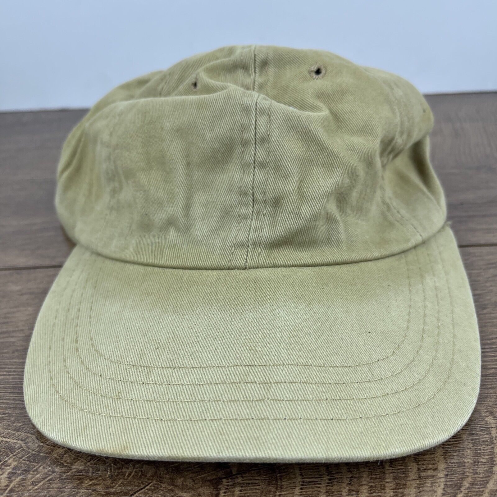 Other Plain Tan Brown Hat Adjustable Adult Size Hat Tan Cap Size ONE SIZE - 4 Thumbnail