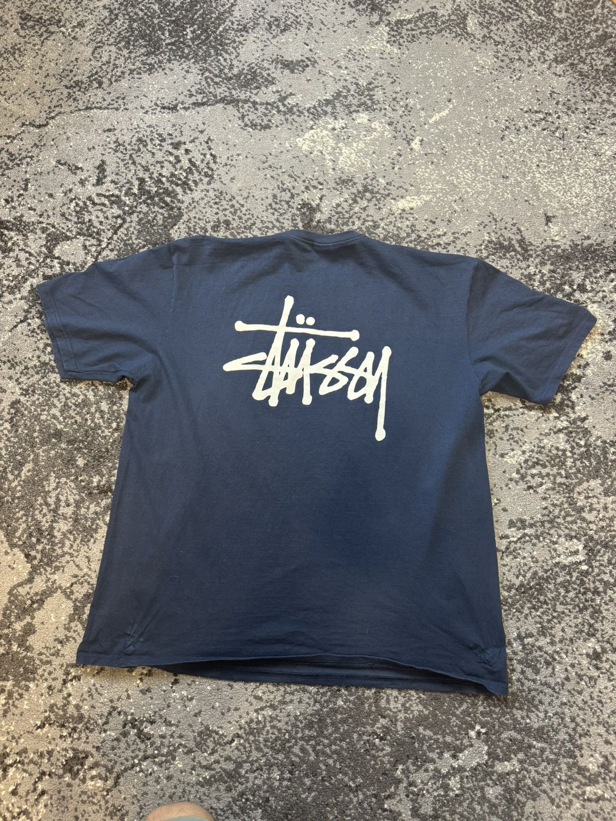 Japanese Brand × Stussy × Vintage Vintage Y2K Stussy Big Logo T Shirt Size US XL / EU 56 / 4 - 1 Thumbnail