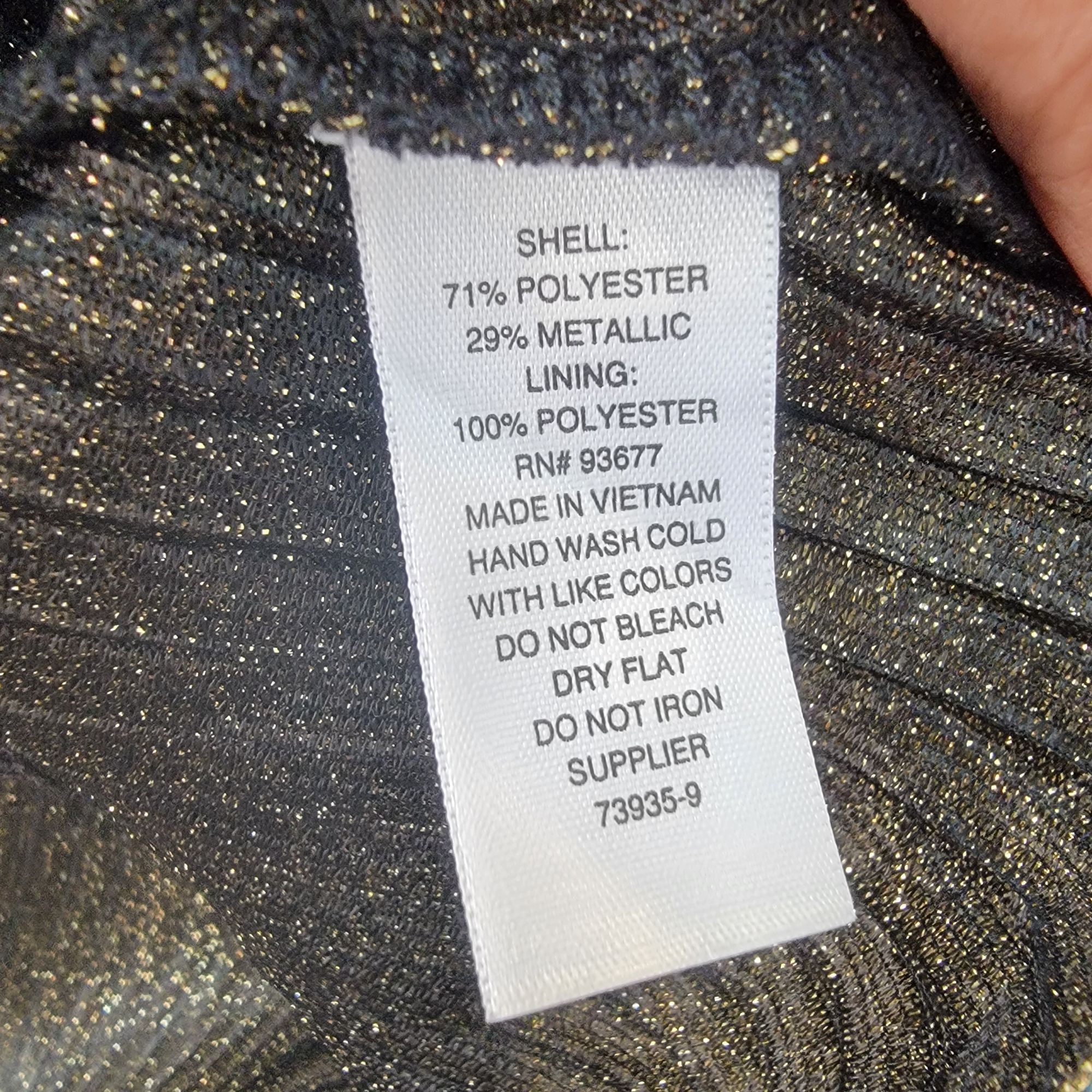 Other ✨a.n.a Sz XS Women's Sleeveless Sparkle gold party sleeve le Size XS / US 0-2 / IT 36-38 - 6 Thumbnail