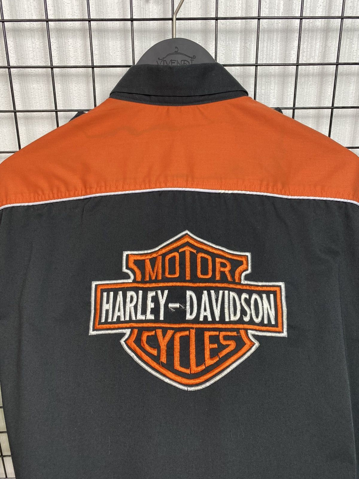 Vintage Vintage Harley Davidson Big Logo Short Sleeve Button Shirt L Size US L / EU 52-54 / 3 - 18 Thumbnail