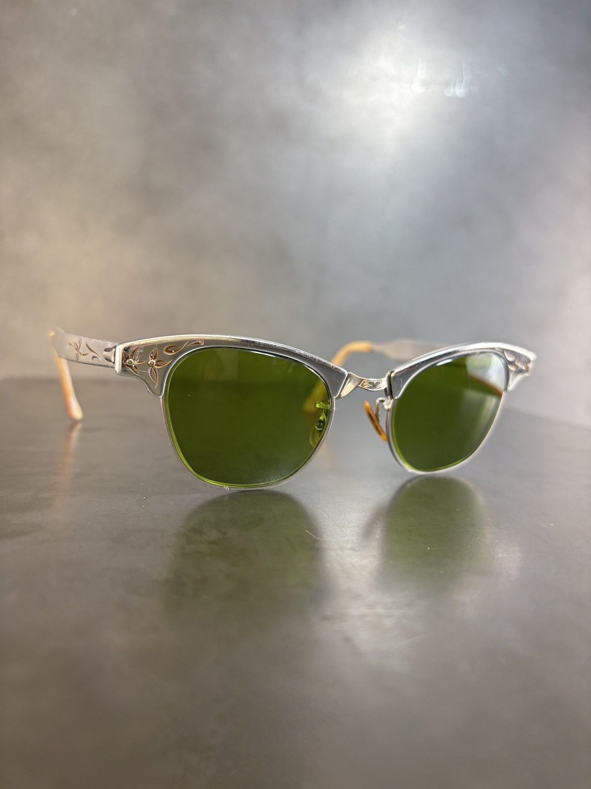 Vintage 1960s ArtCraft Sunglasses True Vintage Aluminum Frame Chrome Size ONE SIZE - 4 Thumbnail