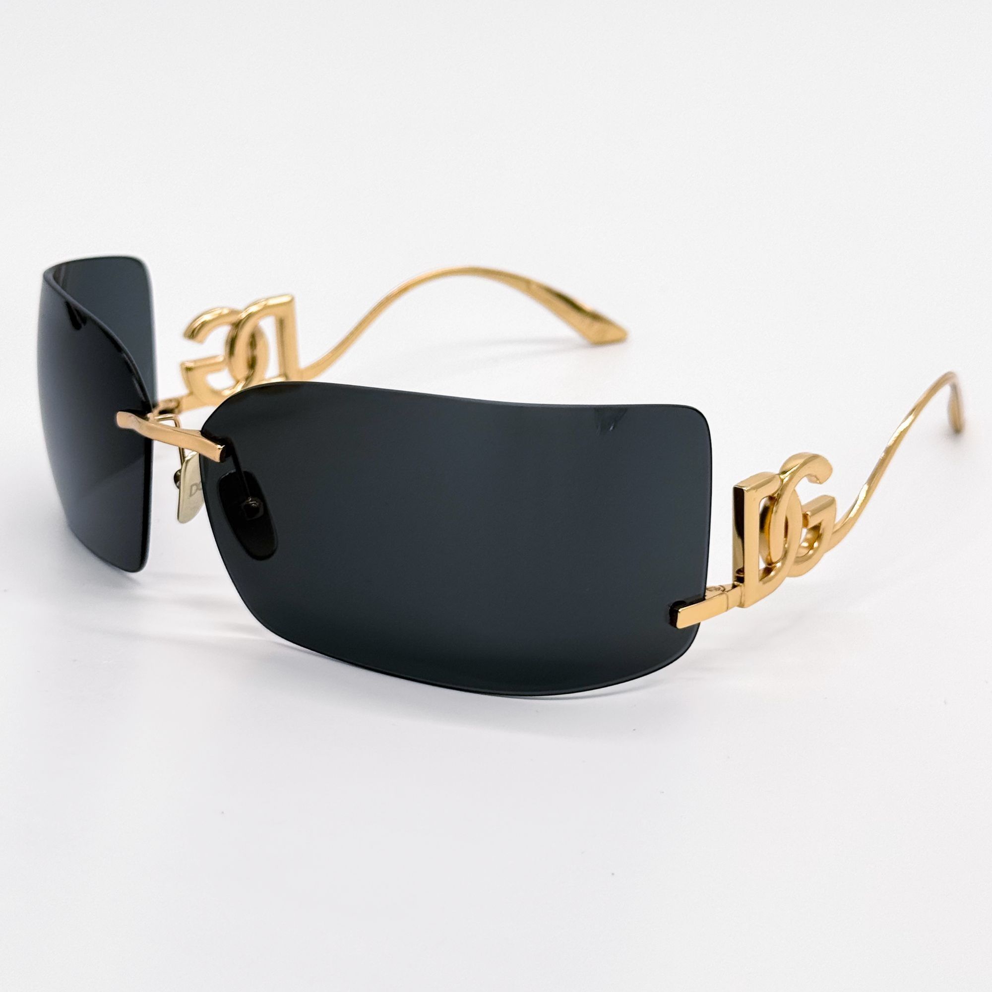 Dolce & Gabbana NEW DG2319 02/87 DOLCE&GABBANA GOLD SHIELD SUNGLASSES DG2319 Size ONE SIZE - 3 Thumbnail