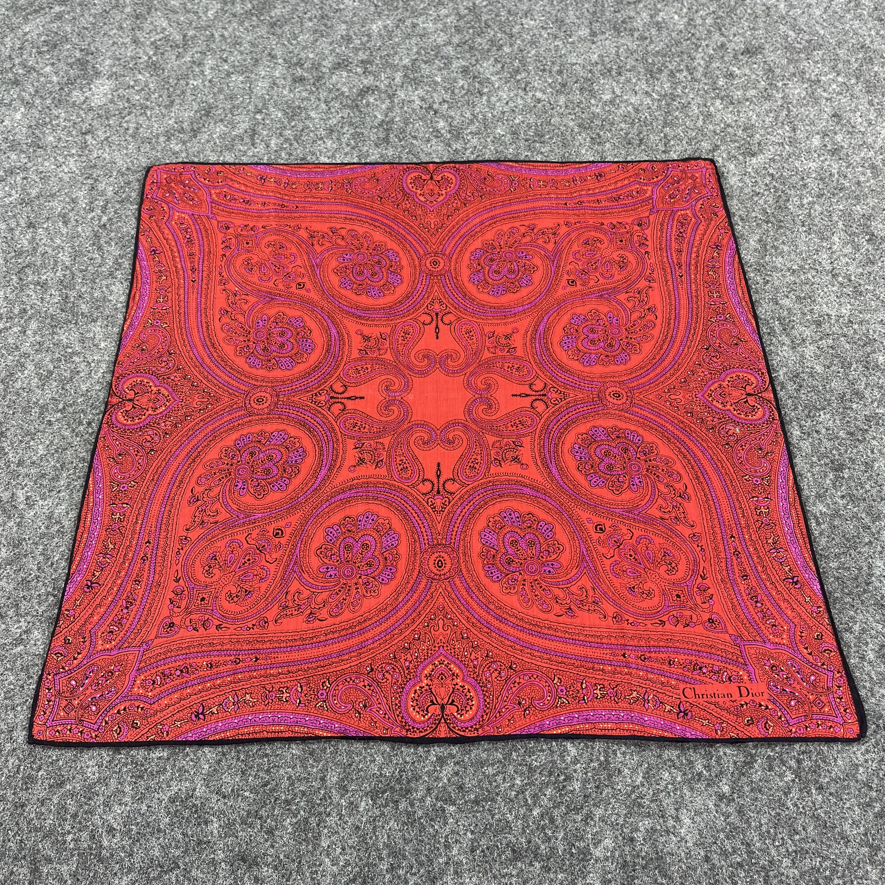 Vintage Christian Dior Handkerchief / Neckerchief B161 Size ONE SIZE - 9 Thumbnail