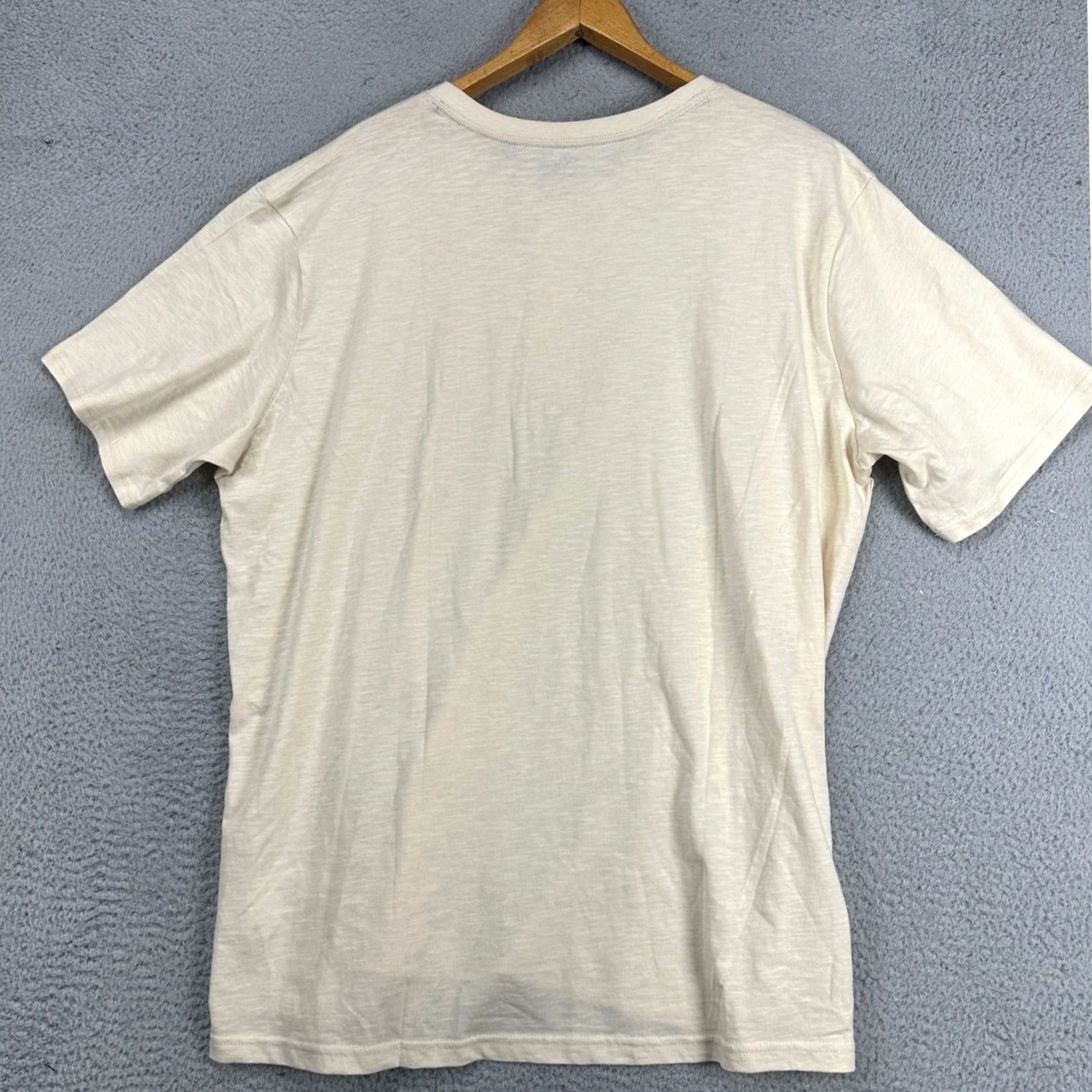 Gap Gap Mens Henley T-Shirt 2XL Light Yellow Short Sleeve Slub Cotton Casual Tee NEW Size US XXL / EU 58 / 5 - 4 Thumbnail
