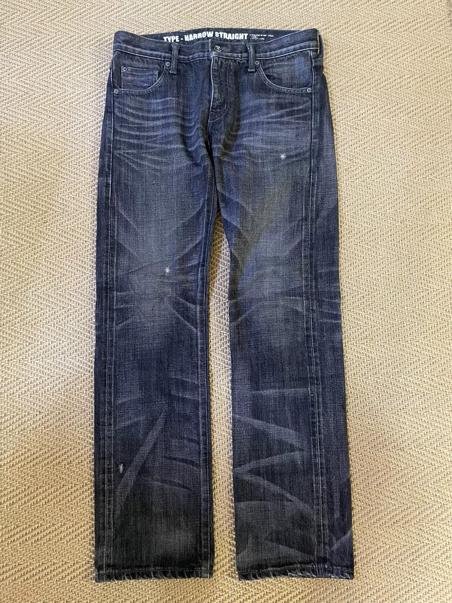 Neighborhood neighborhood black wash denim pants Size US 27 - 1 Thumbnail