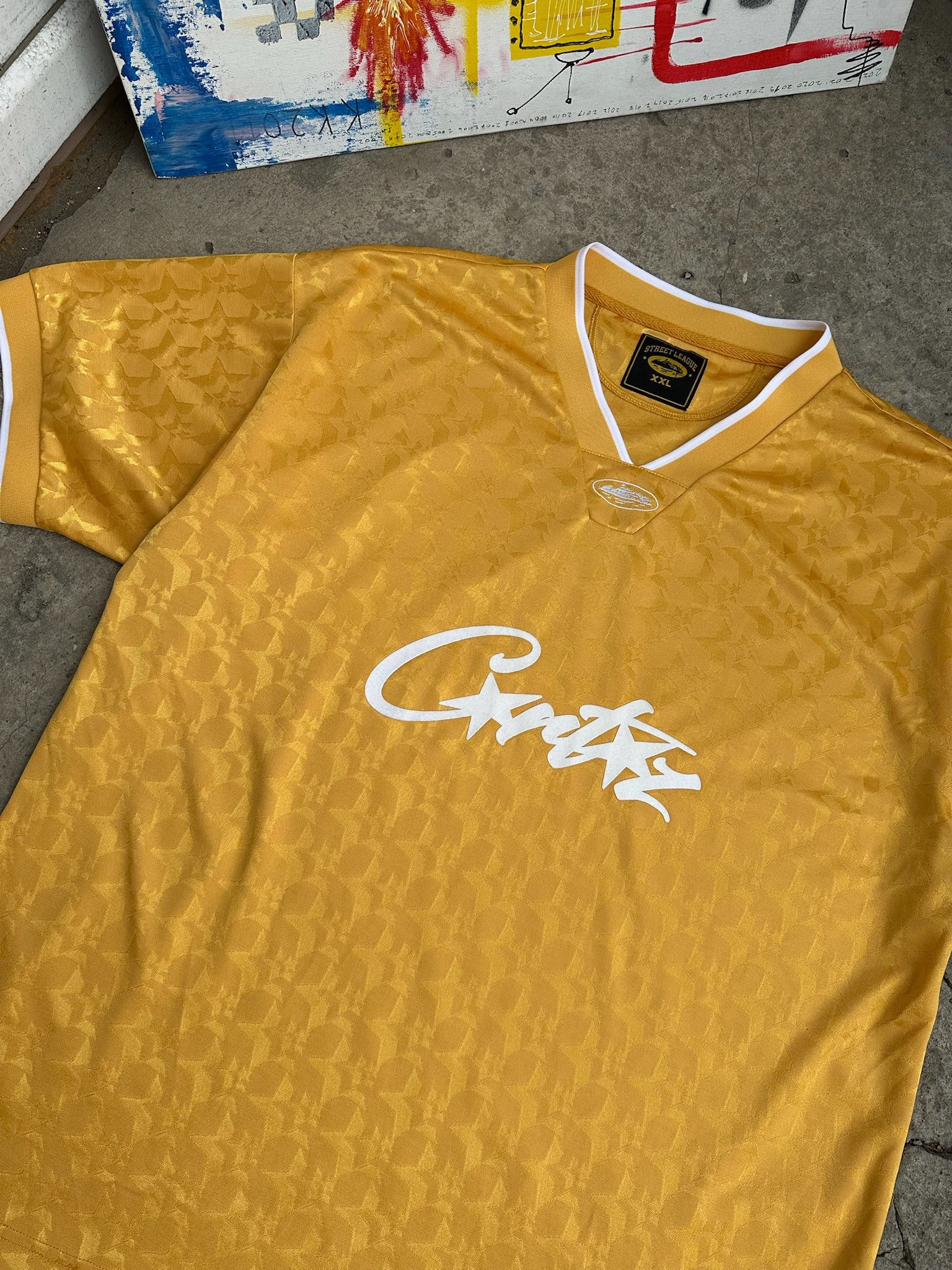 Corteiz Cortez Street League Jersey Yellow Red Size US XXL / EU 58 / 5 - 4 Thumbnail