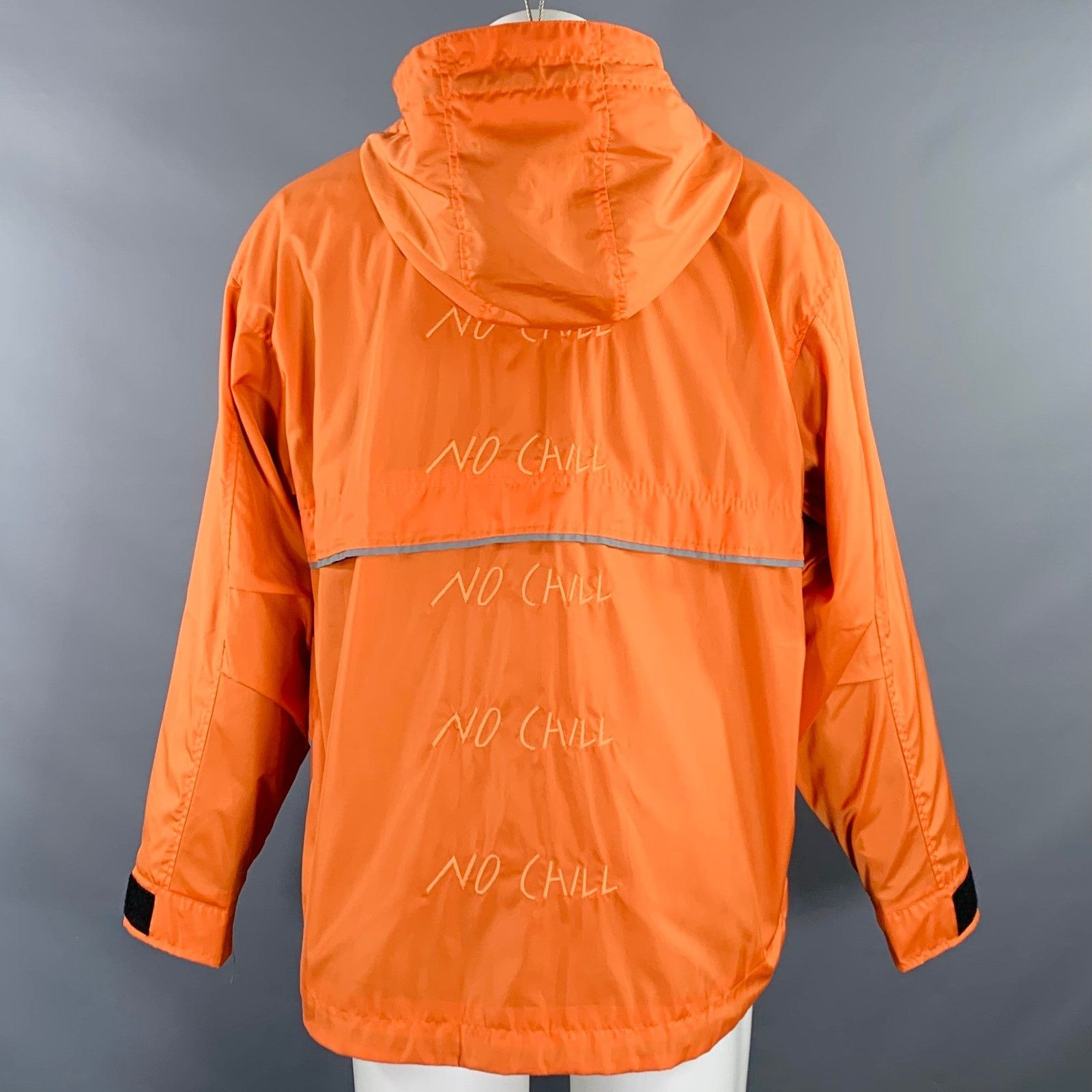 C2H4 No Chill Orange Black Mixed Fabrics Polyester Windbreaker Size US S / EU 44-46 / 1 - 4 Thumbnail