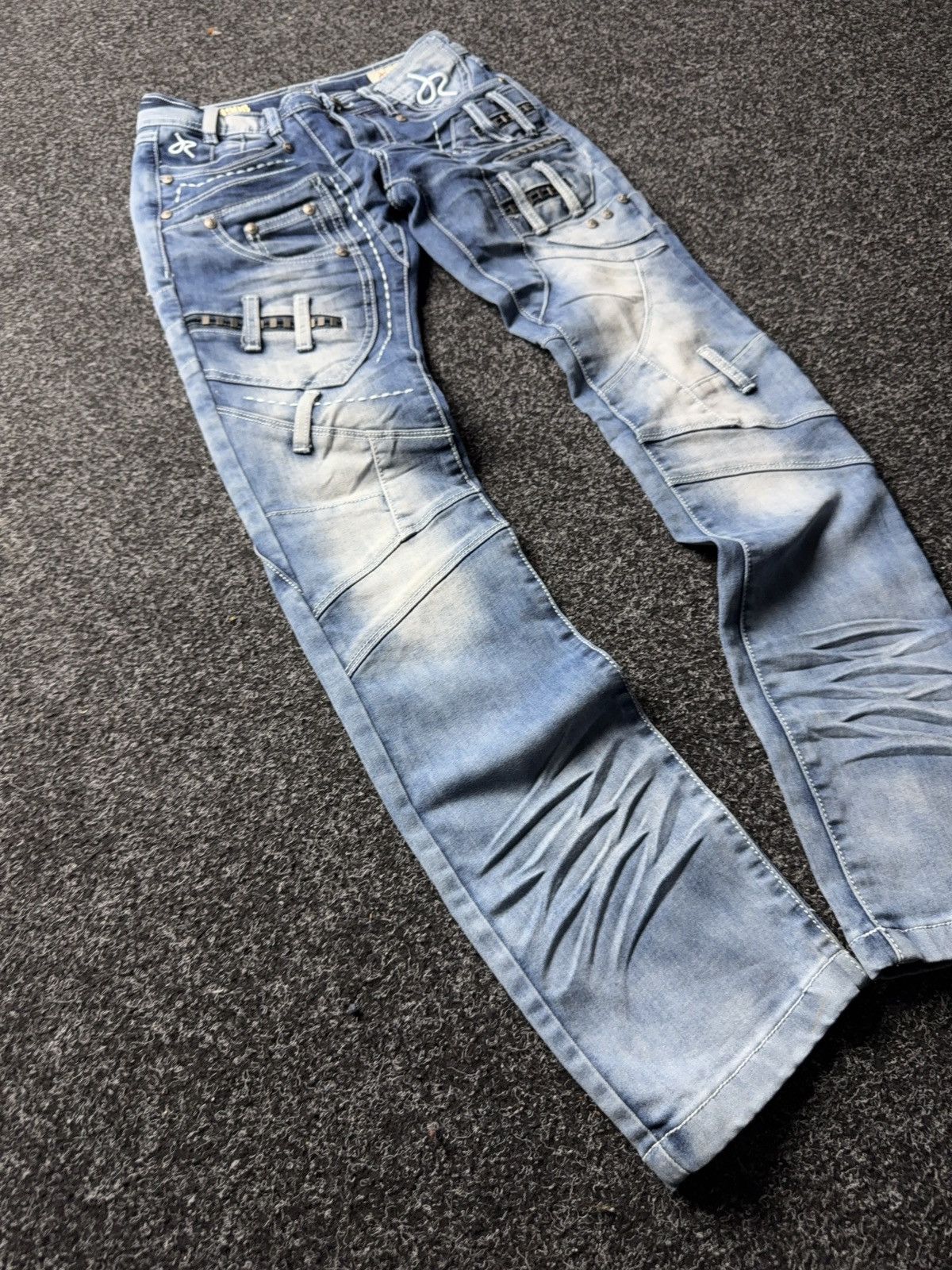 Japanese Brand Y2K JRW-4906 Japanese Style 90s Distressed Moto m Jeans Size 25" / US 0 / IT 36 - 2 Thumbnail