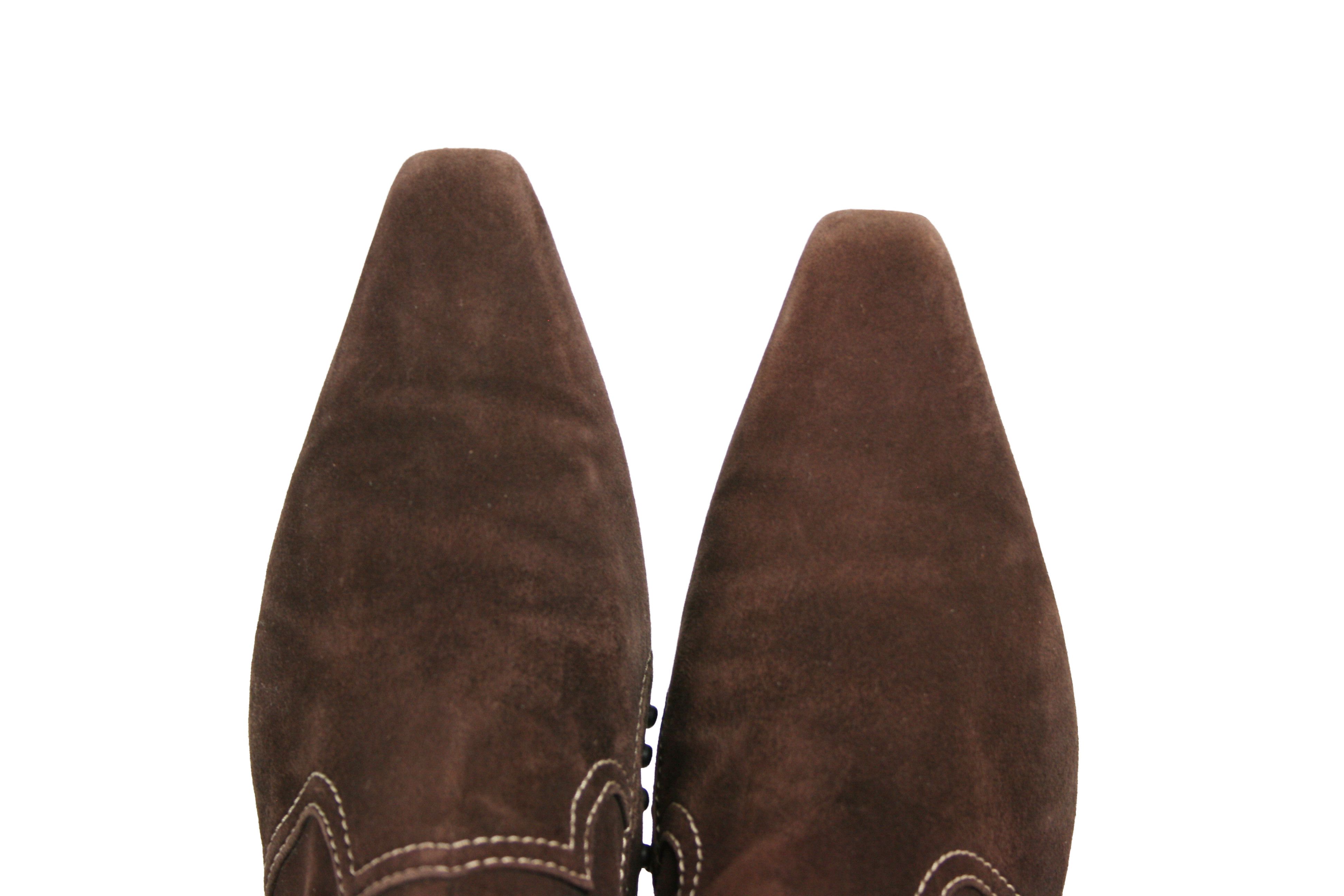 Tod's Chelsea Biker Heeled Ankle Boots Y2K Size US 9.5 / IT 39.5 - 7 Thumbnail