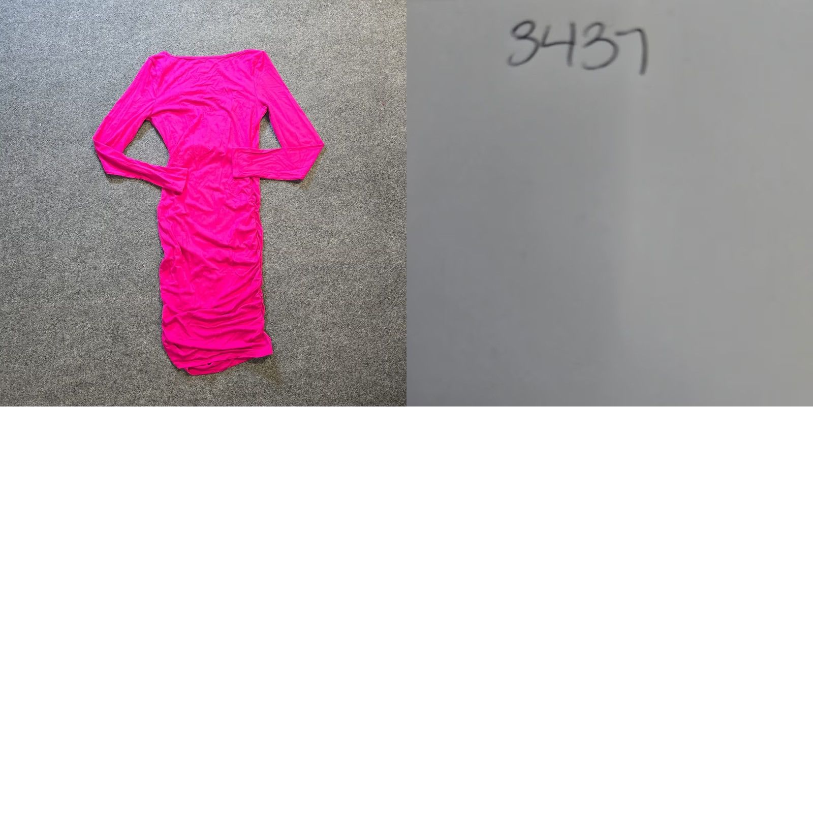Vintage Halara Dress Womens Small Pink V Neck Long Sleeve Ruched Barbie Short Casual Dress Size S / US 4 / IT 40 - 8 Thumbnail