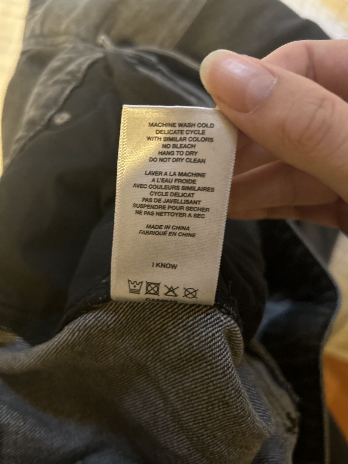 Dime Dime Cross Stitch Denim - Black Size US 30 / EU 46 - 8 Thumbnail