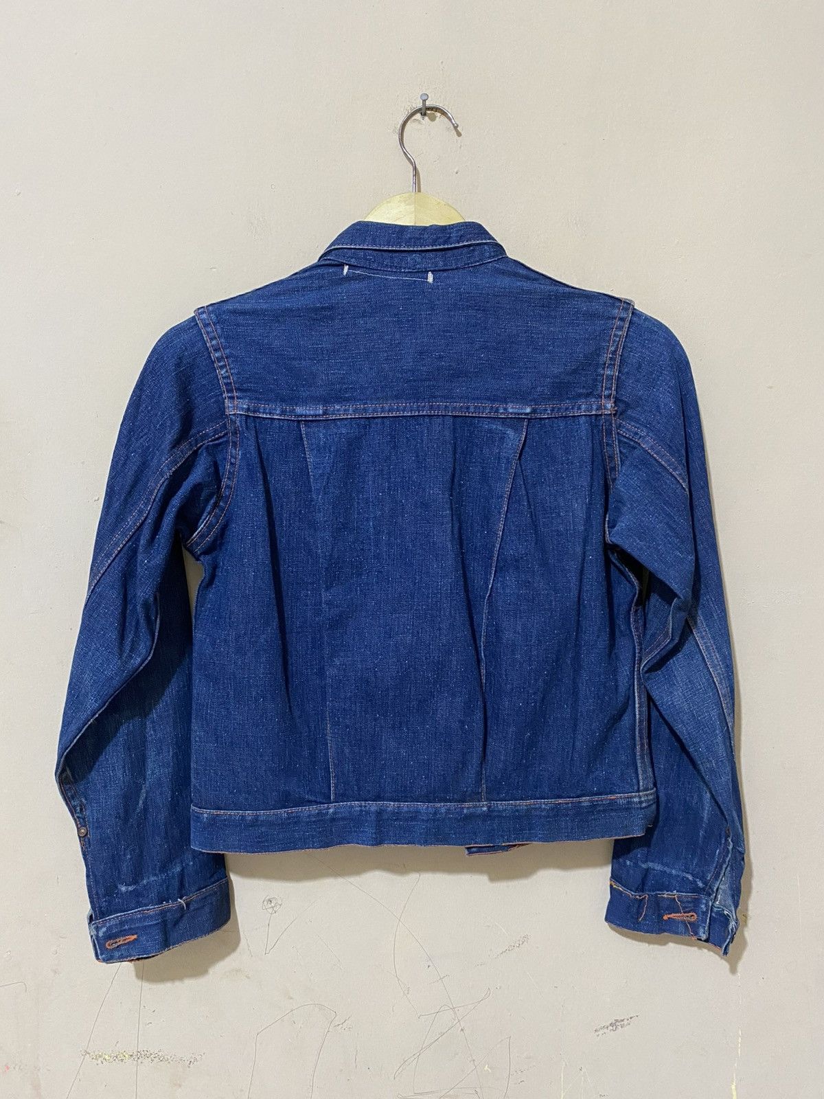 Vintage True 1940 Denim Jacket Union Made WWII Selvedge Donut Button Size US XS / EU 42 / 0 - 13 Thumbnail