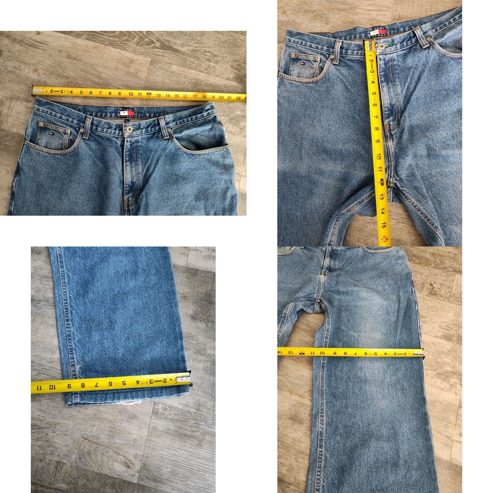 Tommy Hilfiger VINTAGE Tommy Hilfiger Jeans Men 38x29 Cotton Straight Blue Medium Wash Bedroom Jeans Mens Size US 38 / EU 54 - 8 Thumbnail