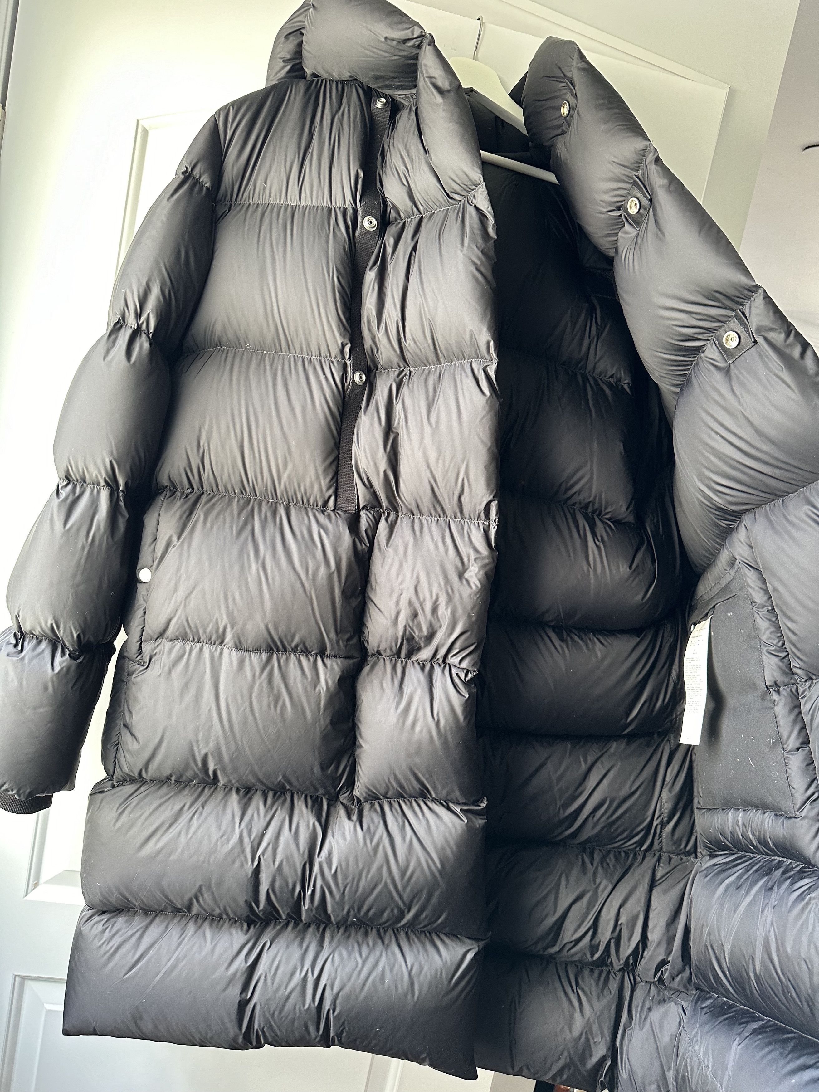 Rick Owens Black LS Liner Down Coat / Puffer Size US XS / EU 42 / 0 - 4 Thumbnail