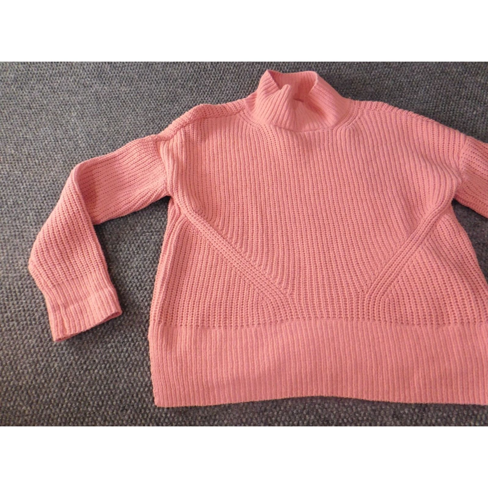 Vintage Crown & Ivy Womens Sweater Pullover Turtleneck Knit Dolman Sleeve Medium Pink Regular Size M Size M / US 6-8 / IT 42-44 - 3 Thumbnail