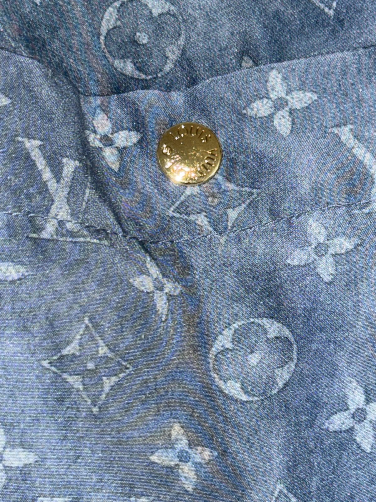 Louis Vuitton Louis Vuitton SS21 Washed Silk Monogram, IT38 Size 26" / US 2 / IT 38 - 10 Thumbnail