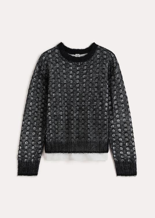 Toteme Mohair lace knit Sweater