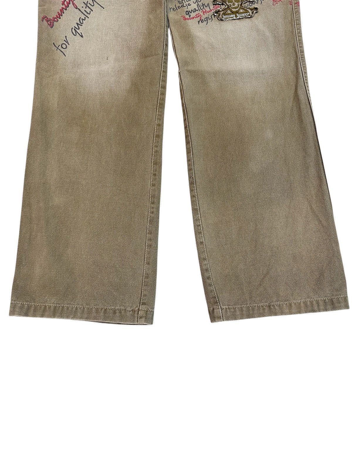 Bounty Hunter Bounty Hunter B×H Madness Graffiti Wide Leg Pants Beige Size US 30 / EU 46 - 4 Thumbnail