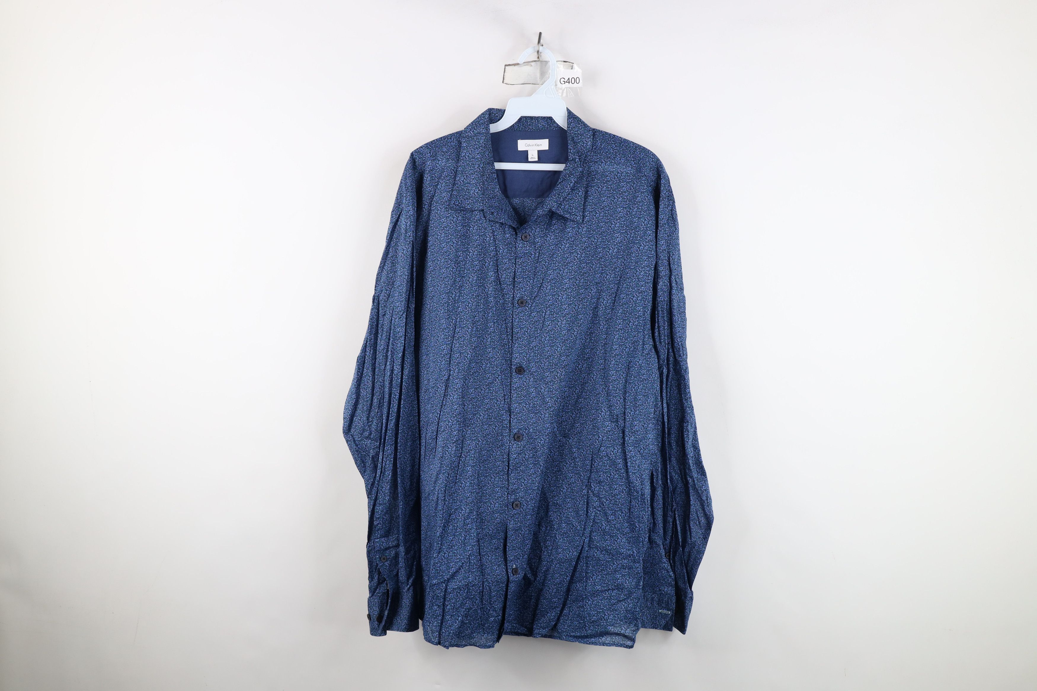 Calvin Klein Calvin Klein All Over Print Collared Button Shirt Cotton Size US XL / EU 56 / 4 - 1 Thumbnail