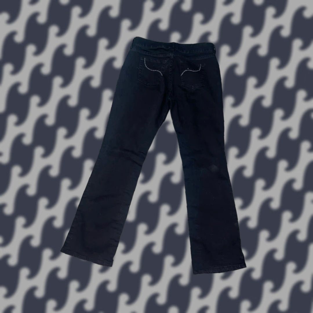 Lee Lee Riders By Lee Women's Jeans 10 M Mid Rise Straight Black Stretch Denim 32x32 Size 32" / US 10 / IT 46 - 1 Thumbnail