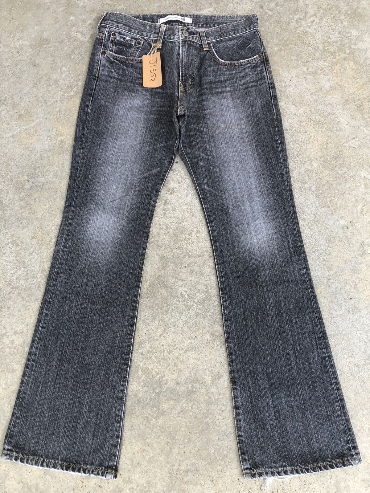 If Six Was Nine Japanese Edwin XU Flared Jeans Distressed Bootcut Size US 32 / EU 48 - 1 Thumbnail