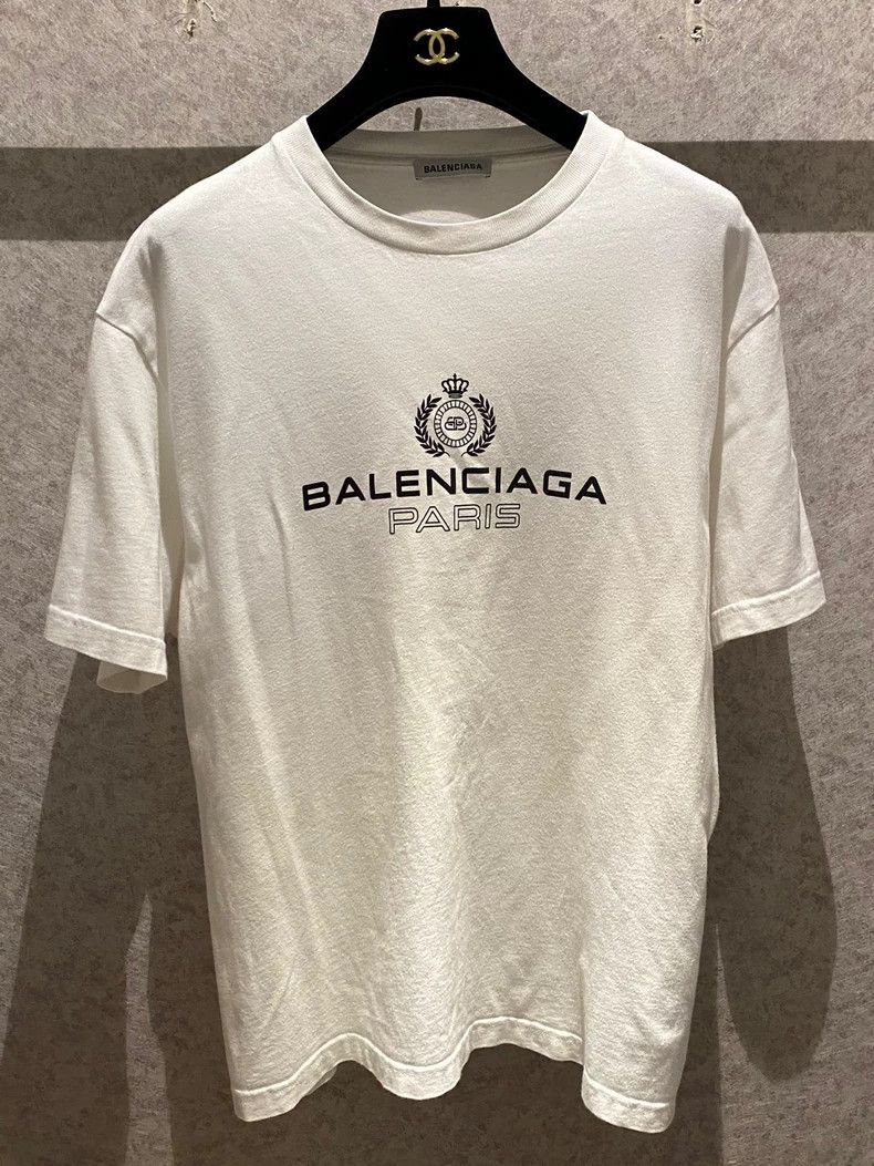 Balenciaga Balenciaga Classic white T-shirt Size US S / EU 44-46 / 1 - 1 Thumbnail