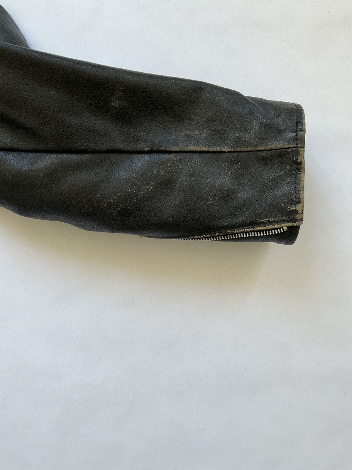 Vintage Vintage black leather perfecto Size US XL / EU 56 / 4 - 4 Thumbnail