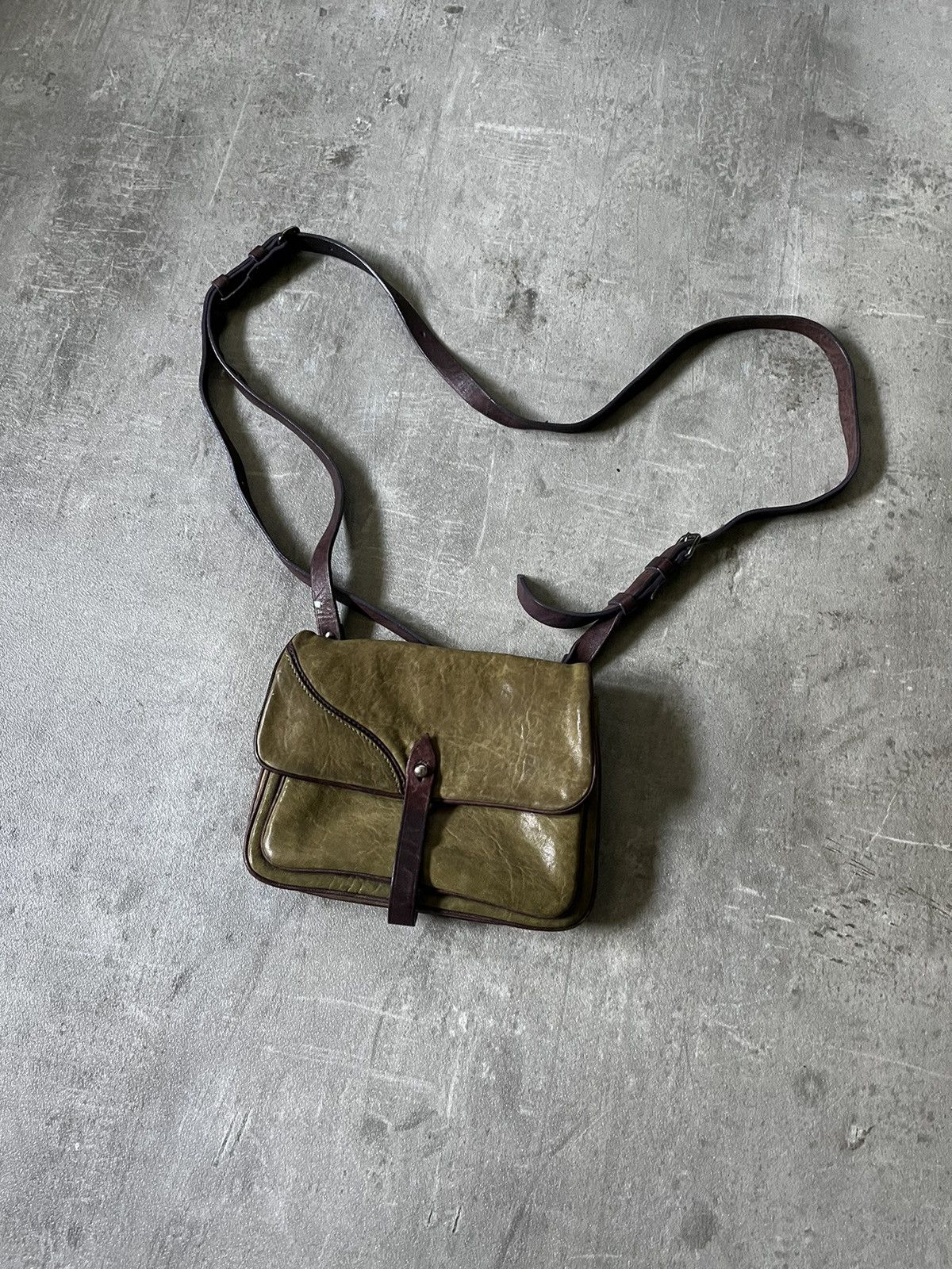 Vintage Miu Miu 90's Green Shoulder Bag Leather, Women's