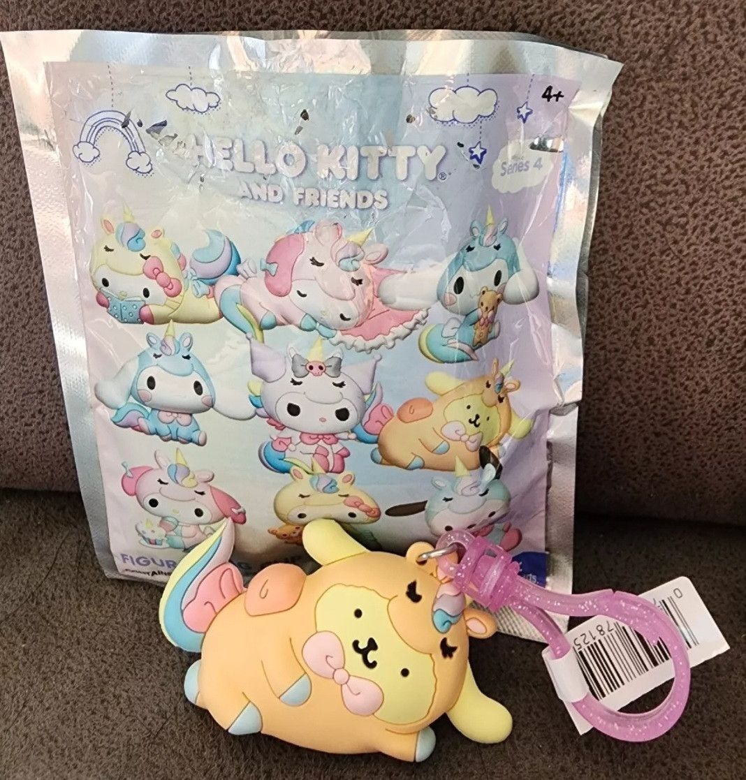 Other Hello Kitty Series 4 3D Foam Bag Clip PomPomPurin Unicorn Size ONE SIZE - 1 Thumbnail