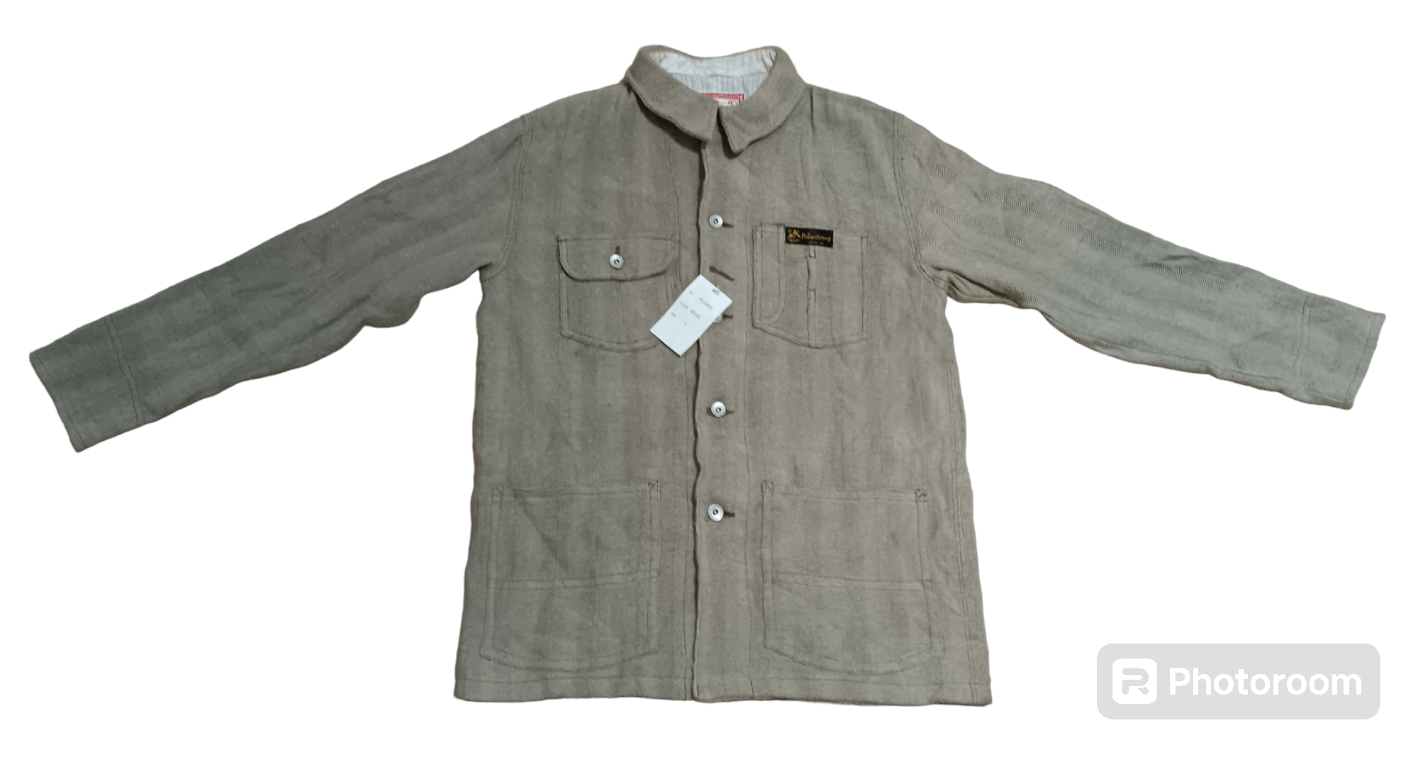 Japanese Brand NOS VINTAGE PRIME CLOTHING HEMP DRAWSTRING CHORE JACKET Size US L / EU 52-54 / 3 - 1 Thumbnail