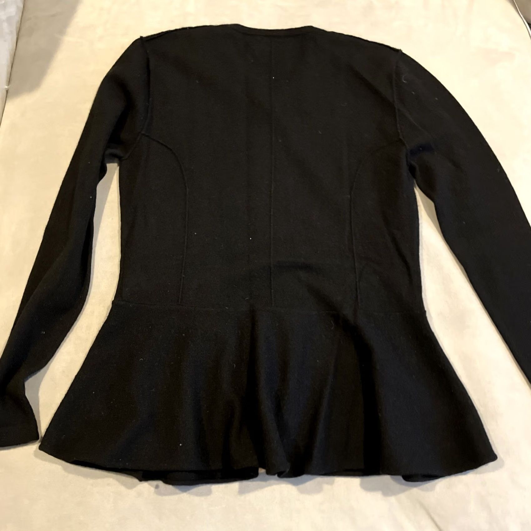 Allude Beautiful Allude Black Full Zip Cashmere Sweater - Womens Large Size L / US 10 / IT 46 - 5 Thumbnail
