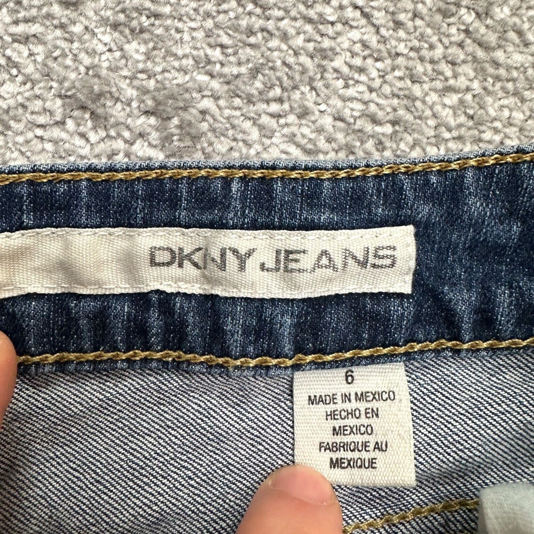 DKNY DKNY Jeans Women Straight Leg Denim Jeans 6 Mid Rise 28x28.5 Blue Dark Wash 5-Pocket Women's Size 28" / US 6 / IT 42 - 6 Thumbnail