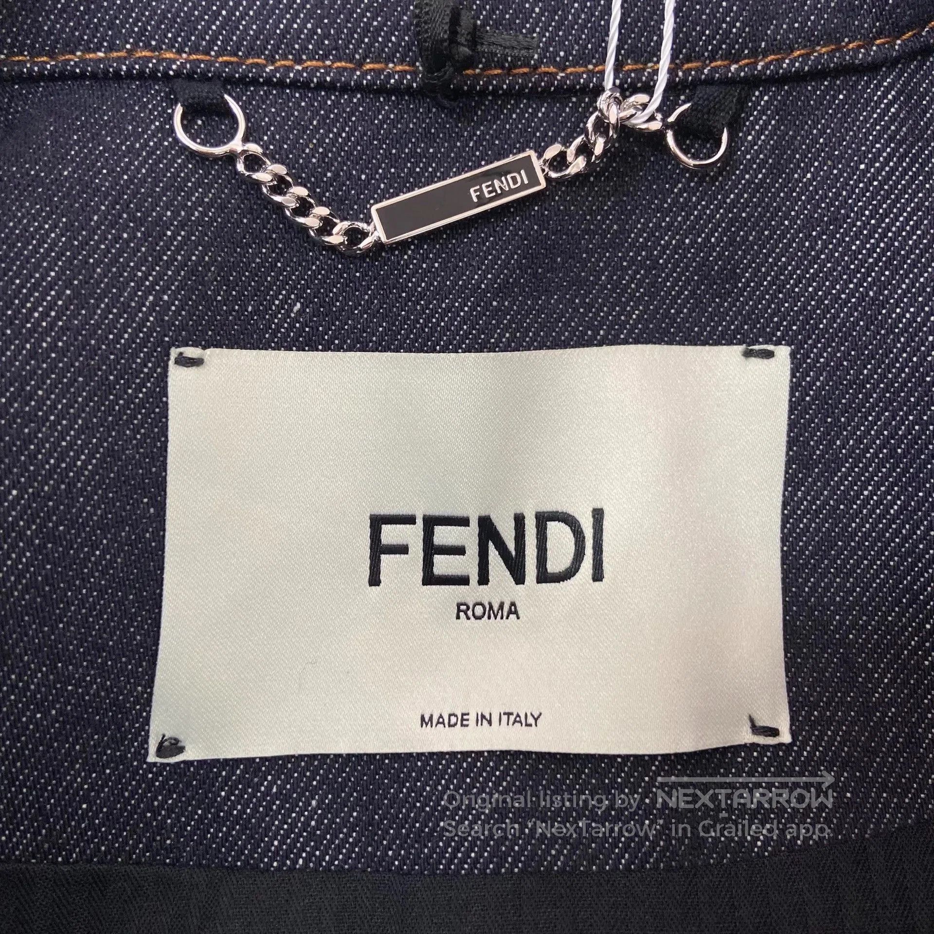 Fendi Fendi Dark Blue Denim Jacket. Size XS / US 0-2 / IT 36-38 - 7 Thumbnail