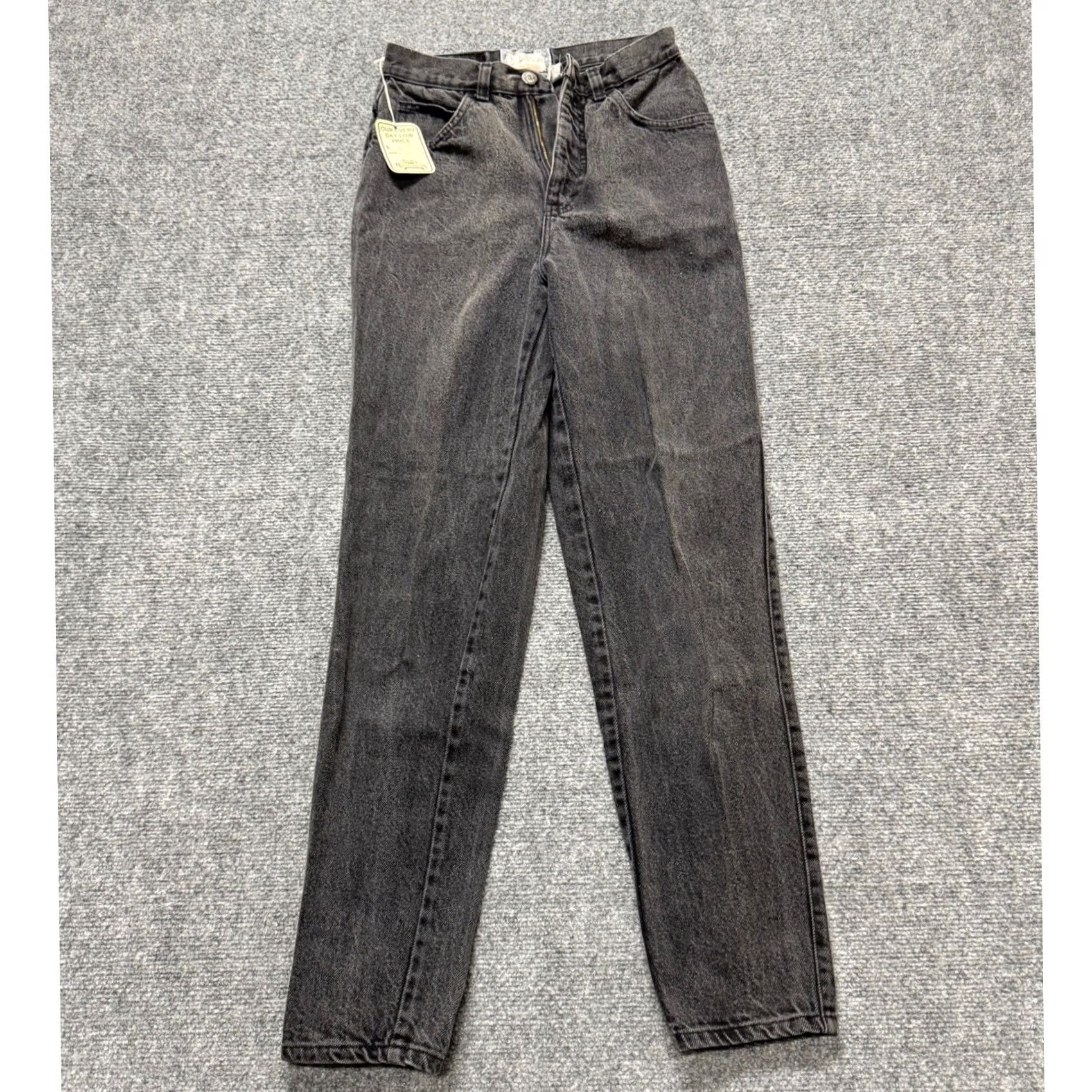 Vintage VINTAGE BonJour Pants Women's Size 8 Bootcut Black 100% Cotton Made In USA Paper Tag Womens Size 30" / US 8 / IT 44 - 2 Thumbnail