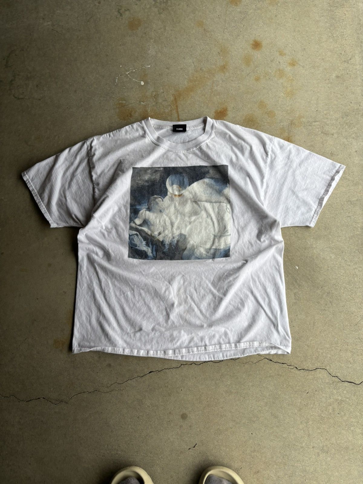 Revenge Crazy Revenge Heaven White Boxy Grunge Tee Size US XL / EU 56 / 4 - 1 Thumbnail